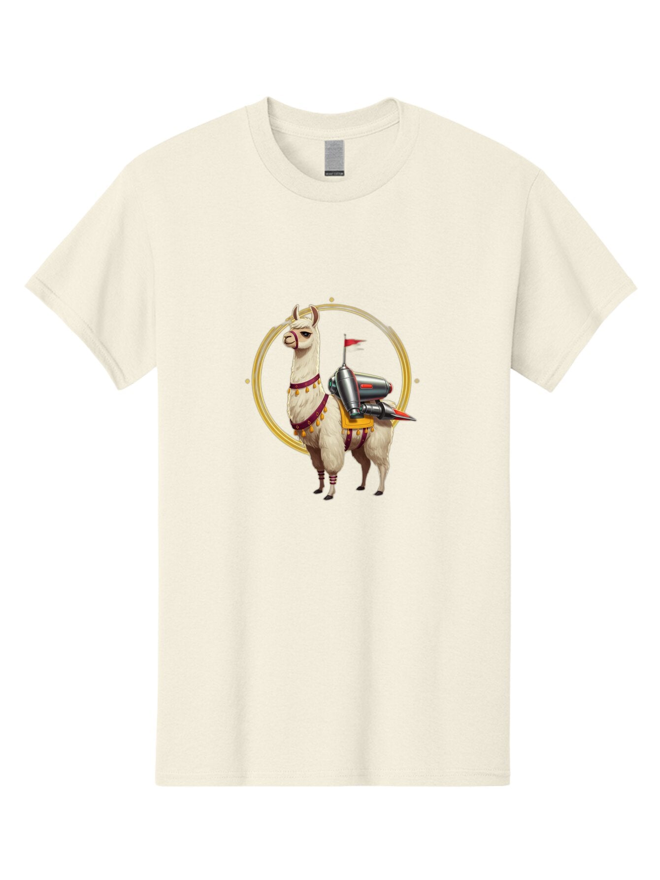 Llama-With-Rocket-3 Men'S Graphic Tee, 100% Cotton, Comfortable Casual Summer Wear, Machine Washable, Vintage Camera, Old Camera, Antique Camera, Black Camera, Classic Photography, Photography Equipment, Nostalgic Device, Film Camera, Bar101 5