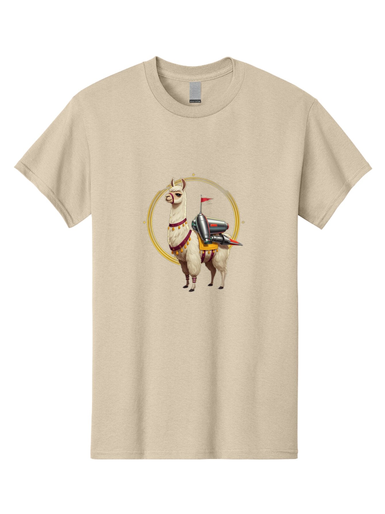 Llama-With-Rocket-3 Men'S Graphic Tee, 100% Cotton, Comfortable Casual Summer Wear, Machine Washable, Vintage Camera, Old Camera, Antique Camera, Black Camera, Classic Photography, Photography Equipment, Nostalgic Device, Film Camera, Bar101 11
