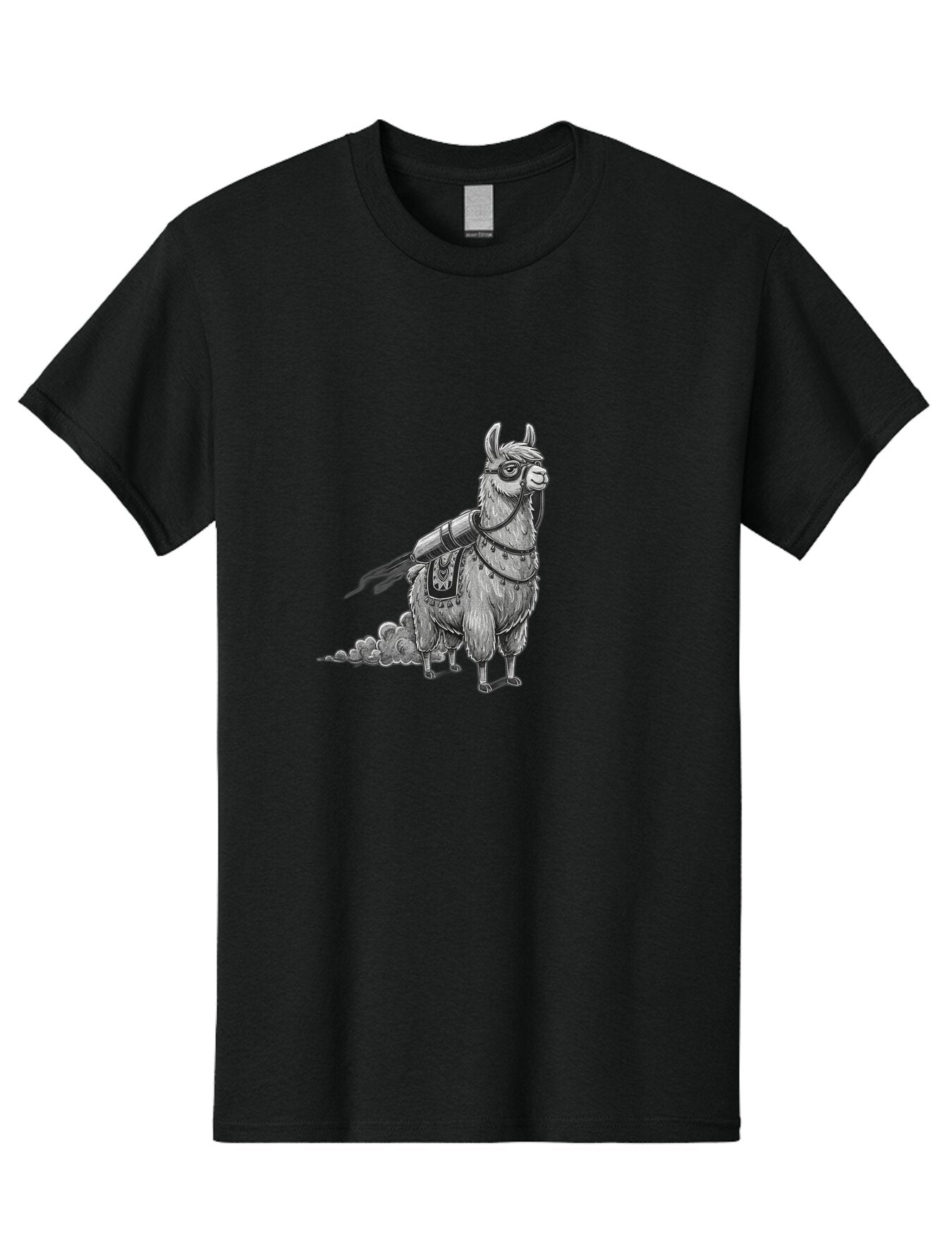 Llama-With-Rocket-Pack-1 Men'S Graphic Tee, 100% Cotton, Comfortable Casual Summer Wear, Machine Washable, Vintage Camera, Old Camera, Antique Camera, Black Camera, Classic Photography, Photography Equipment, Nostalgic Device, Film Camera, Bar102 9