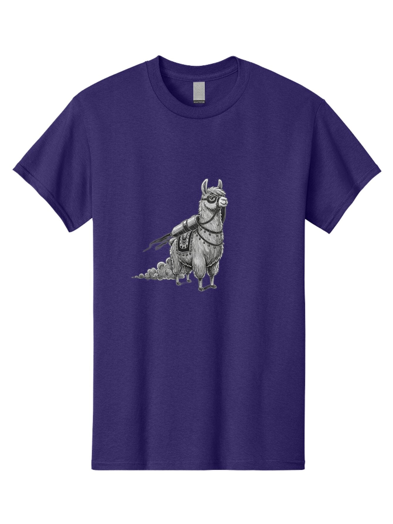 Llama-With-Rocket-Pack-1 Men'S Graphic Tee, 100% Cotton, Comfortable Casual Summer Wear, Machine Washable, Vintage Camera, Old Camera, Antique Camera, Black Camera, Classic Photography, Photography Equipment, Nostalgic Device, Film Camera, Bar102 5