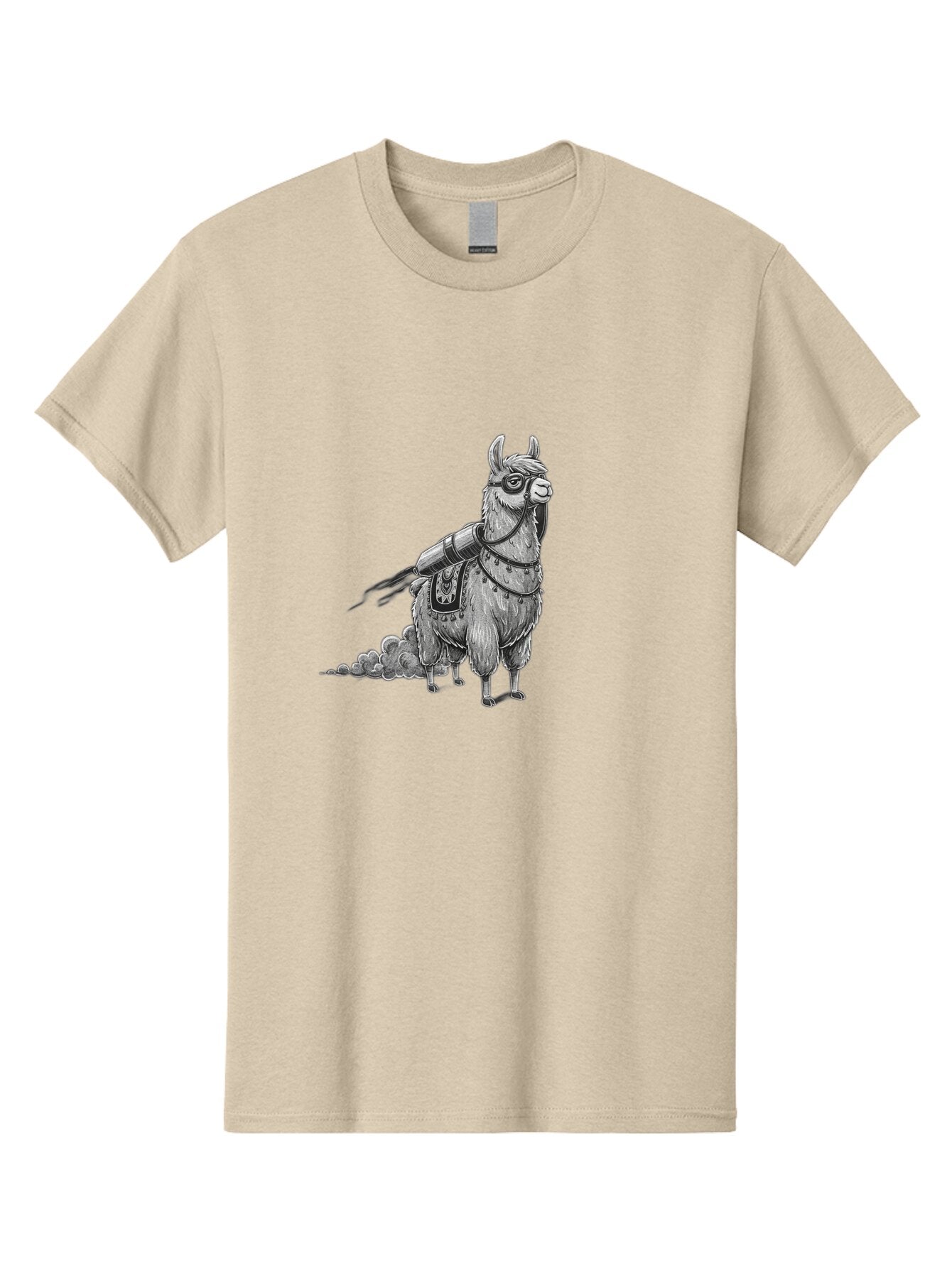 Llama-With-Rocket-Pack-1 Men'S Graphic Tee, 100% Cotton, Comfortable Casual Summer Wear, Machine Washable, Vintage Camera, Old Camera, Antique Camera, Black Camera, Classic Photography, Photography Equipment, Nostalgic Device, Film Camera, Bar102 8