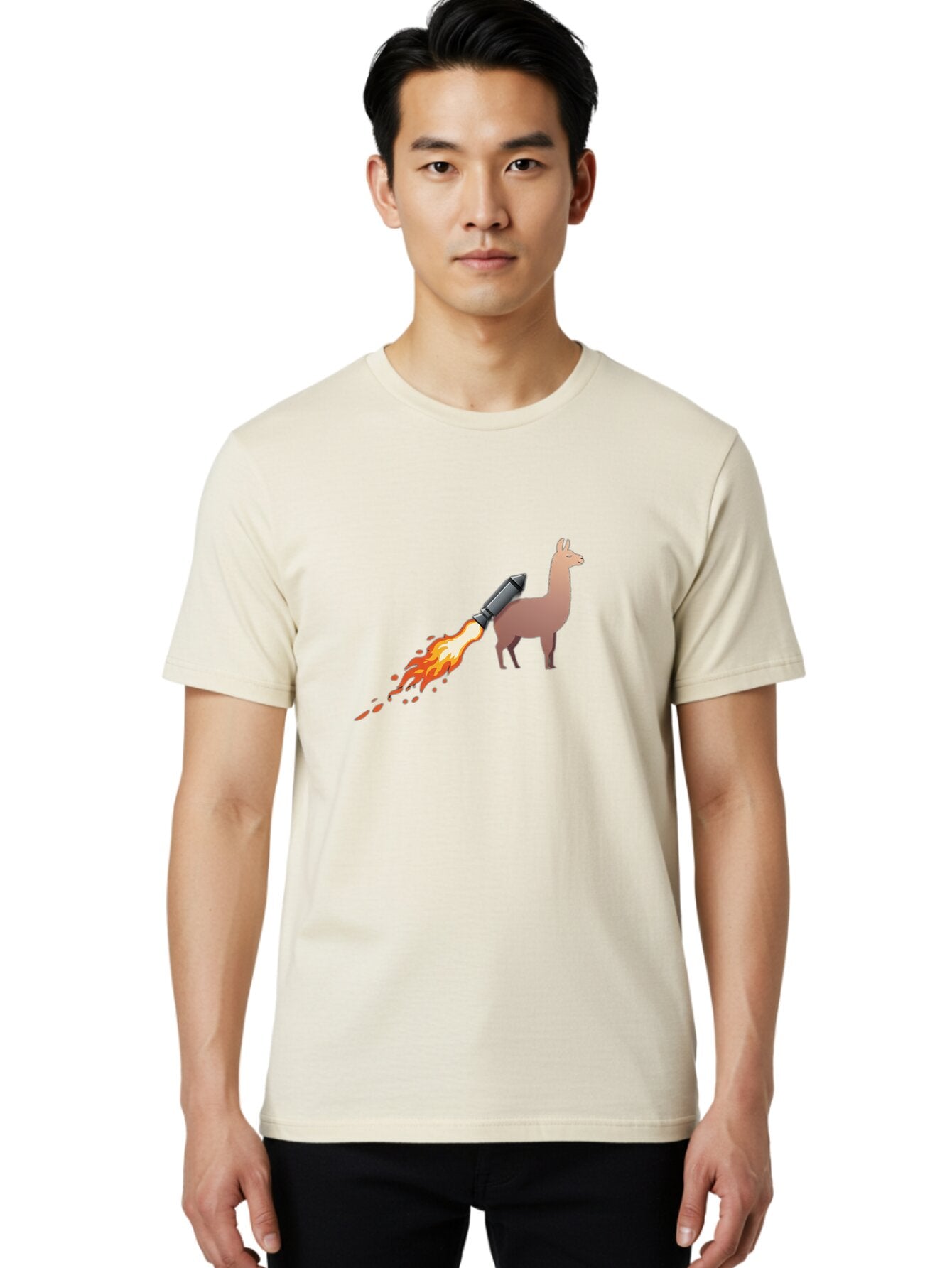 Llama-With-Rocket Men'S Graphic Tee, 100% Cotton, Comfortable Casual Summer Wear, Machine Washable, Vintage Camera, Old Camera, Antique Camera, Black Camera, Classic Photography, Photography Equipment, Nostalgic Device, Film Camera, Camera Art Bar104 19