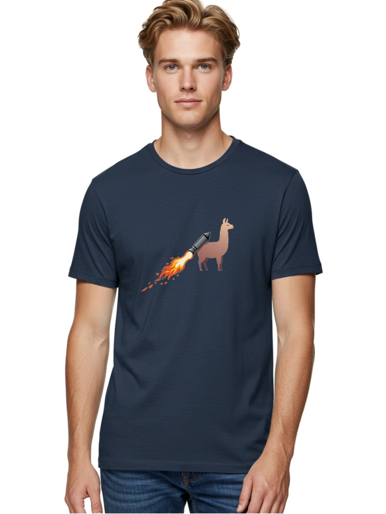 Llama-With-Rocket Men'S Graphic Tee, 100% Cotton, Comfortable Casual Summer Wear, Machine Washable, Vintage Camera, Old Camera, Antique Camera, Black Camera, Classic Photography, Photography Equipment, Nostalgic Device, Film Camera, Camera Art Bar104 29