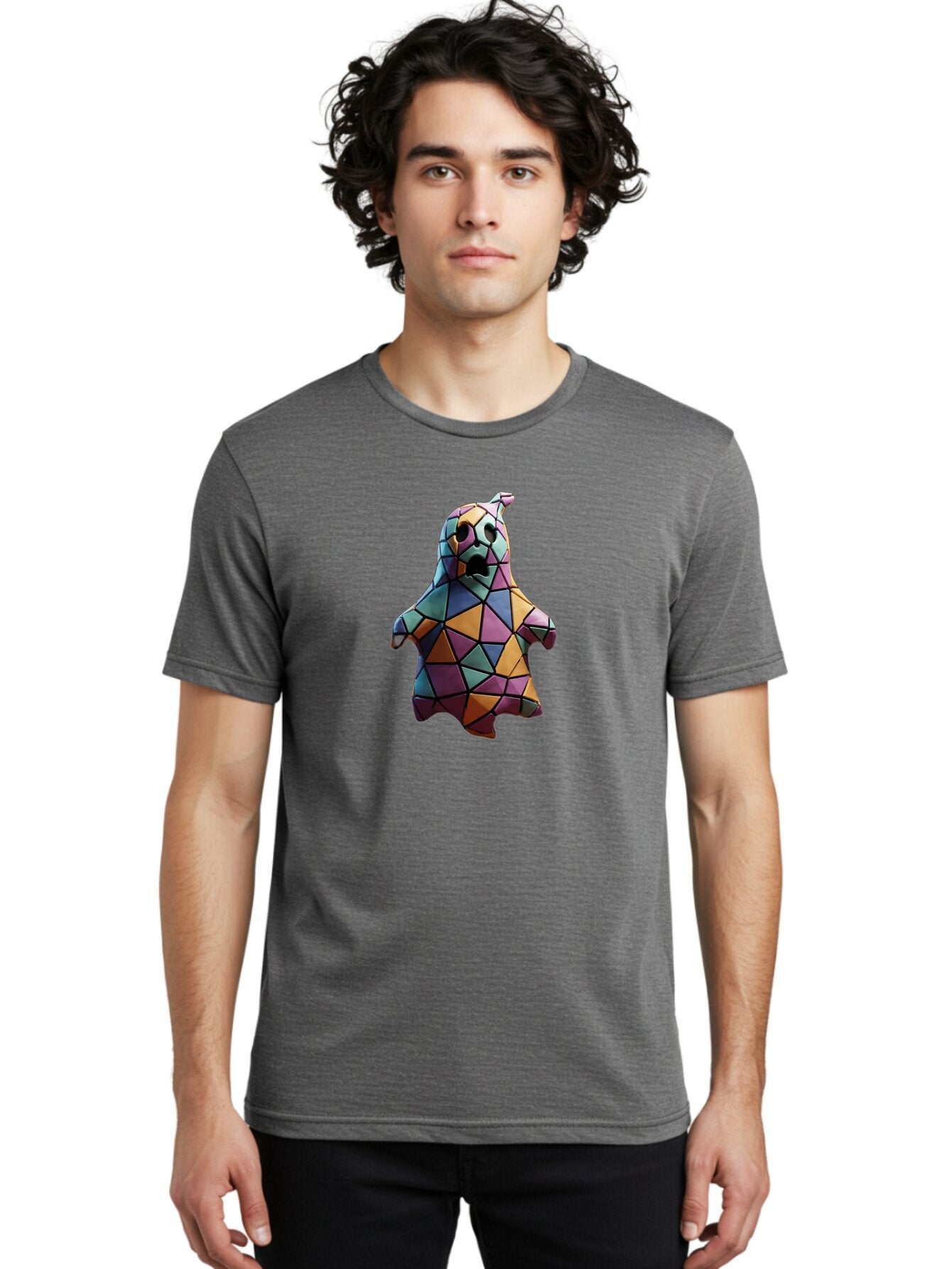 Low-Poly-Ghost Men'S Graphic Tee, 100% Cotton, Comfortable Casual Summer Wear, Machine Washable, Vintage Camera, Old Camera, Antique Camera, Black Camera, Classic Photography, Photography Equipment, Nostalgic Device, Film Camera, Camera Art Bar113 19