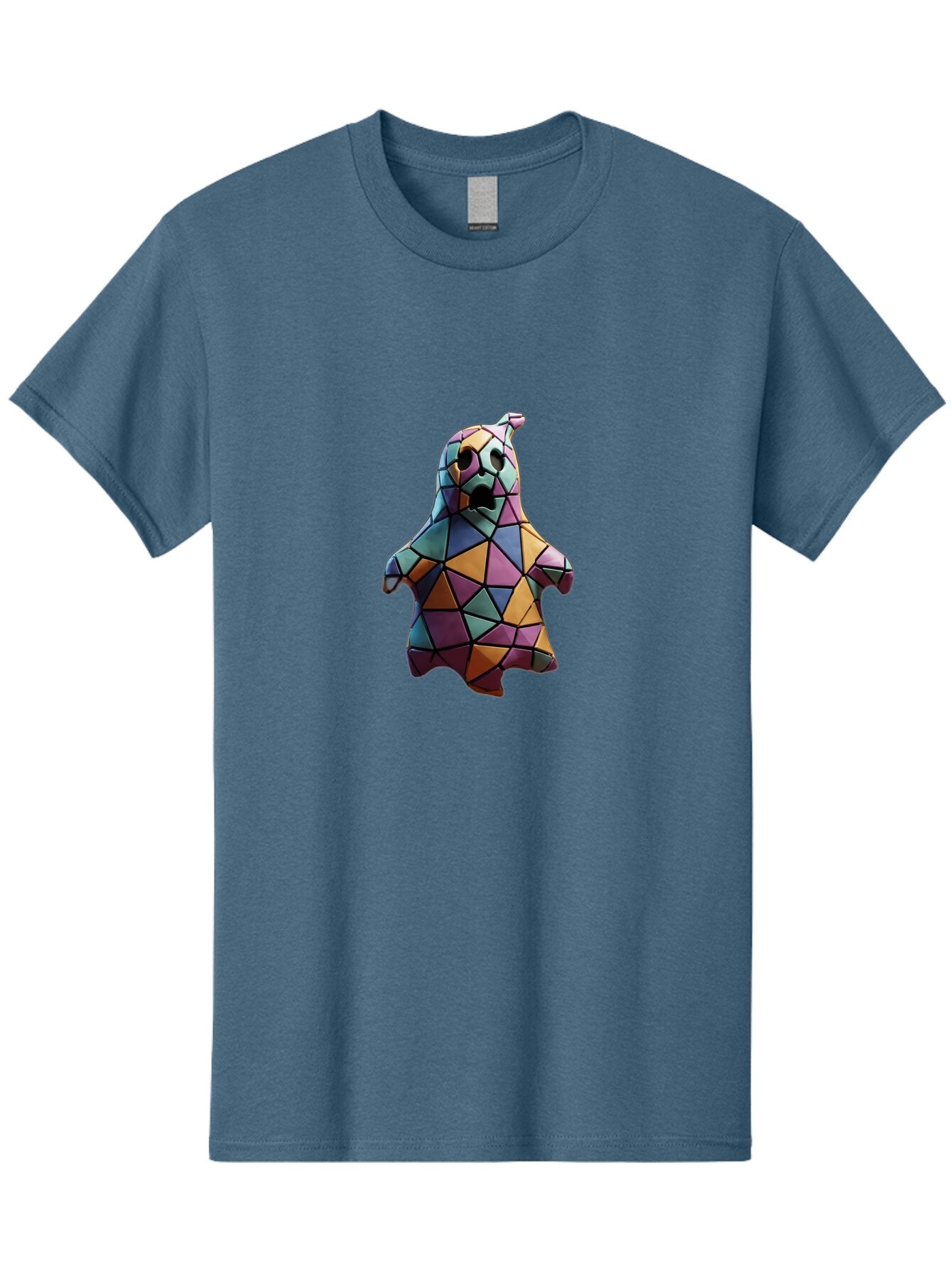 Low-Poly-Ghost Men'S Graphic Tee, 100% Cotton, Comfortable Casual Summer Wear, Machine Washable, Vintage Camera, Old Camera, Antique Camera, Black Camera, Classic Photography, Photography Equipment, Nostalgic Device, Film Camera, Camera Art Bar113 3