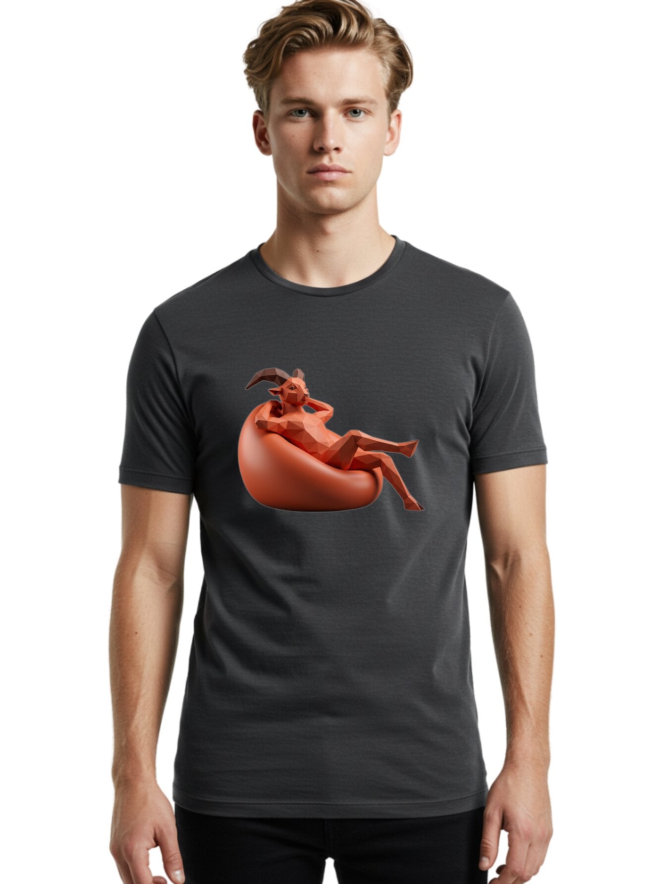 Low-Poly-Goat Men'S Graphic Tee, 100% Cotton, Comfortable Casual Summer Wear, Machine Washable, Vintage Camera, Old Camera, Antique Camera, Black Camera, Classic Photography, Photography Equipment, Nostalgic Device, Film Camera, Camera Art Bar114 23
