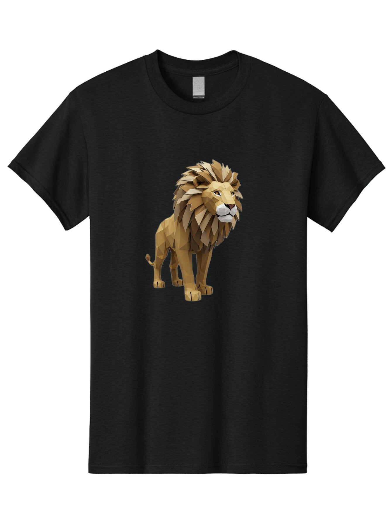 Low-Poly-Lion Men'S Graphic Tee, 100% Cotton, Comfortable Casual Summer Wear, Machine Washable, Vintage Camera, Old Camera, Antique Camera, Black Camera, Classic Photography, Photography Equipment, Nostalgic Device, Film Camera, Camera Art Bar115 5