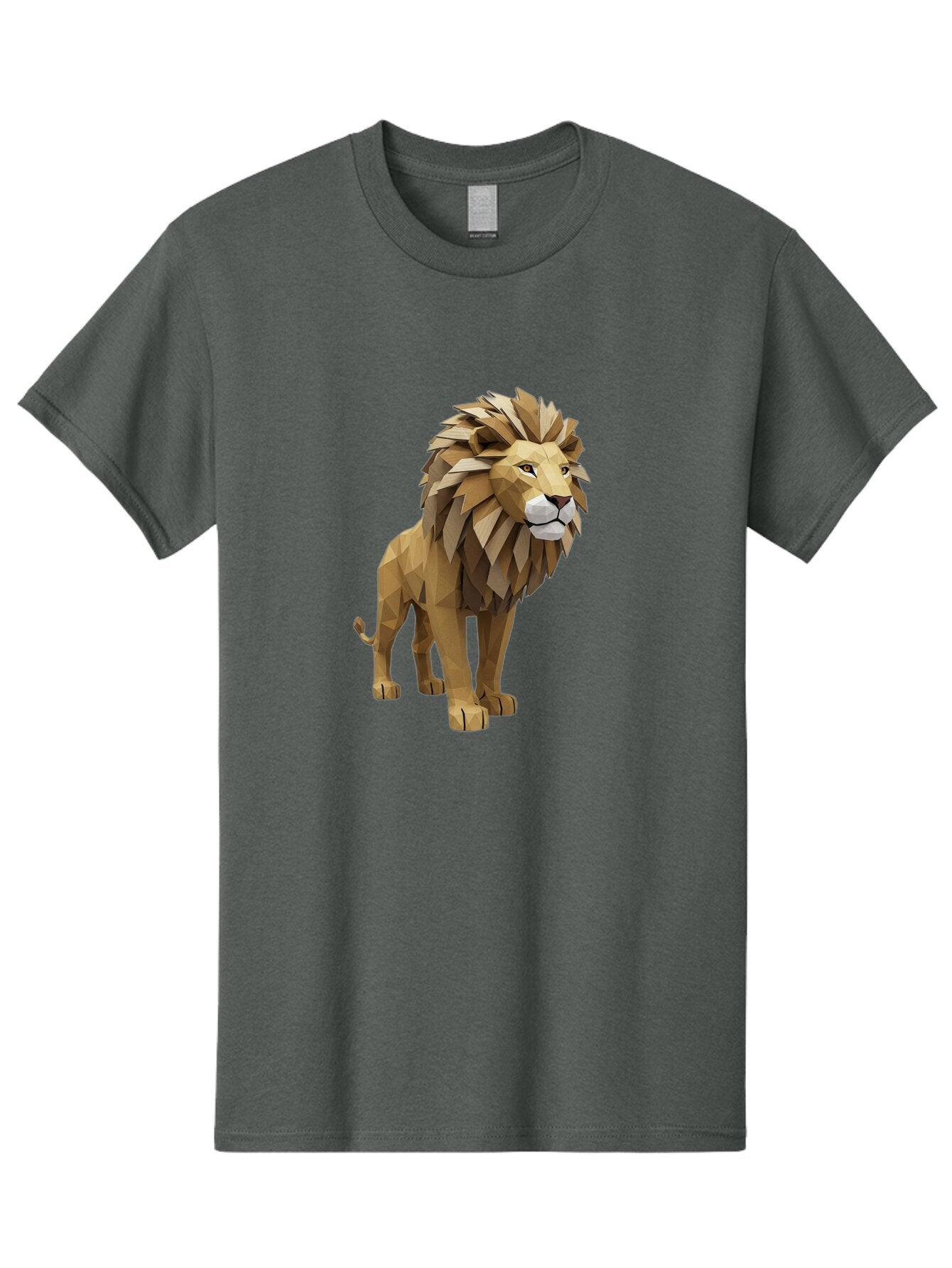 Low-Poly-Lion Men'S Graphic Tee, 100% Cotton, Comfortable Casual Summer Wear, Machine Washable, Vintage Camera, Old Camera, Antique Camera, Black Camera, Classic Photography, Photography Equipment, Nostalgic Device, Film Camera, Camera Art Bar115 15