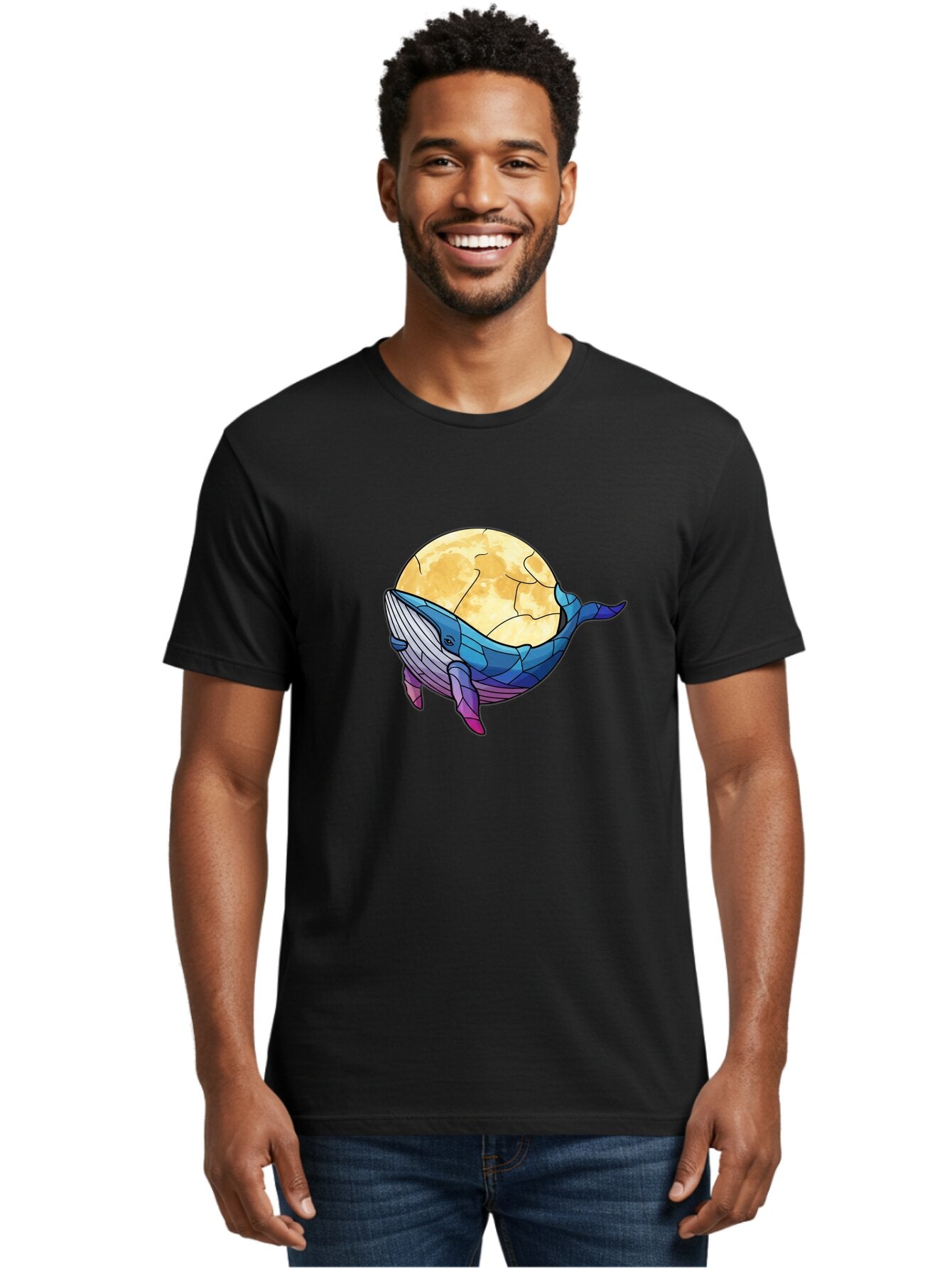 Low-Poly-Whale-And-Moon Men'S Graphic Tee, 100% Cotton, Comfortable Casual Summer Wear, Machine Washable, Vintage Camera, Old Camera, Antique Camera, Black Camera, Classic Photography, Photography Equipment, Nostalgic Device, Film Camera, Bar117 20