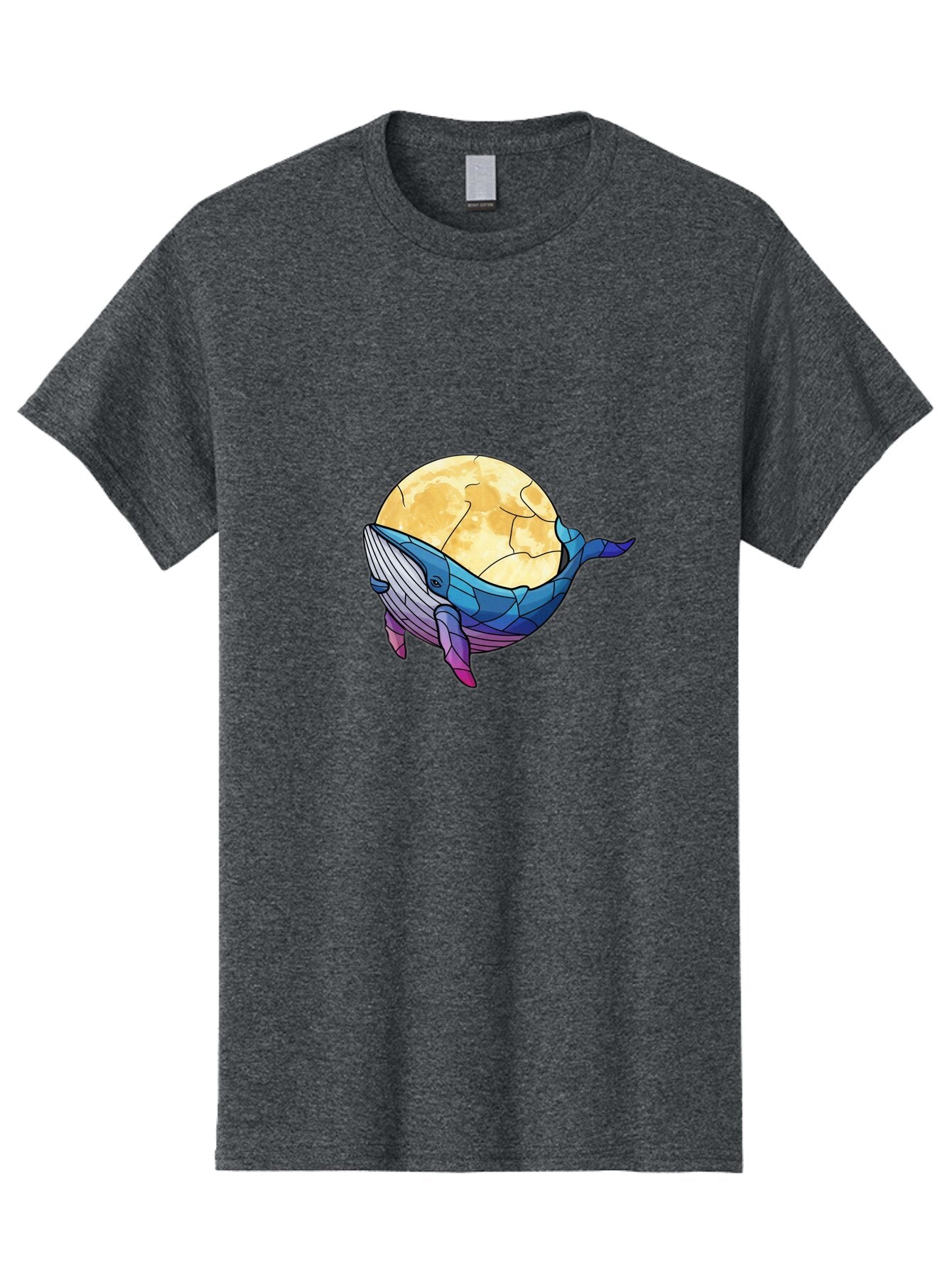 Low-Poly-Whale-And-Moon Men'S Graphic Tee, 100% Cotton, Comfortable Casual Summer Wear, Machine Washable, Vintage Camera, Old Camera, Antique Camera, Black Camera, Classic Photography, Photography Equipment, Nostalgic Device, Film Camera, Bar117 2