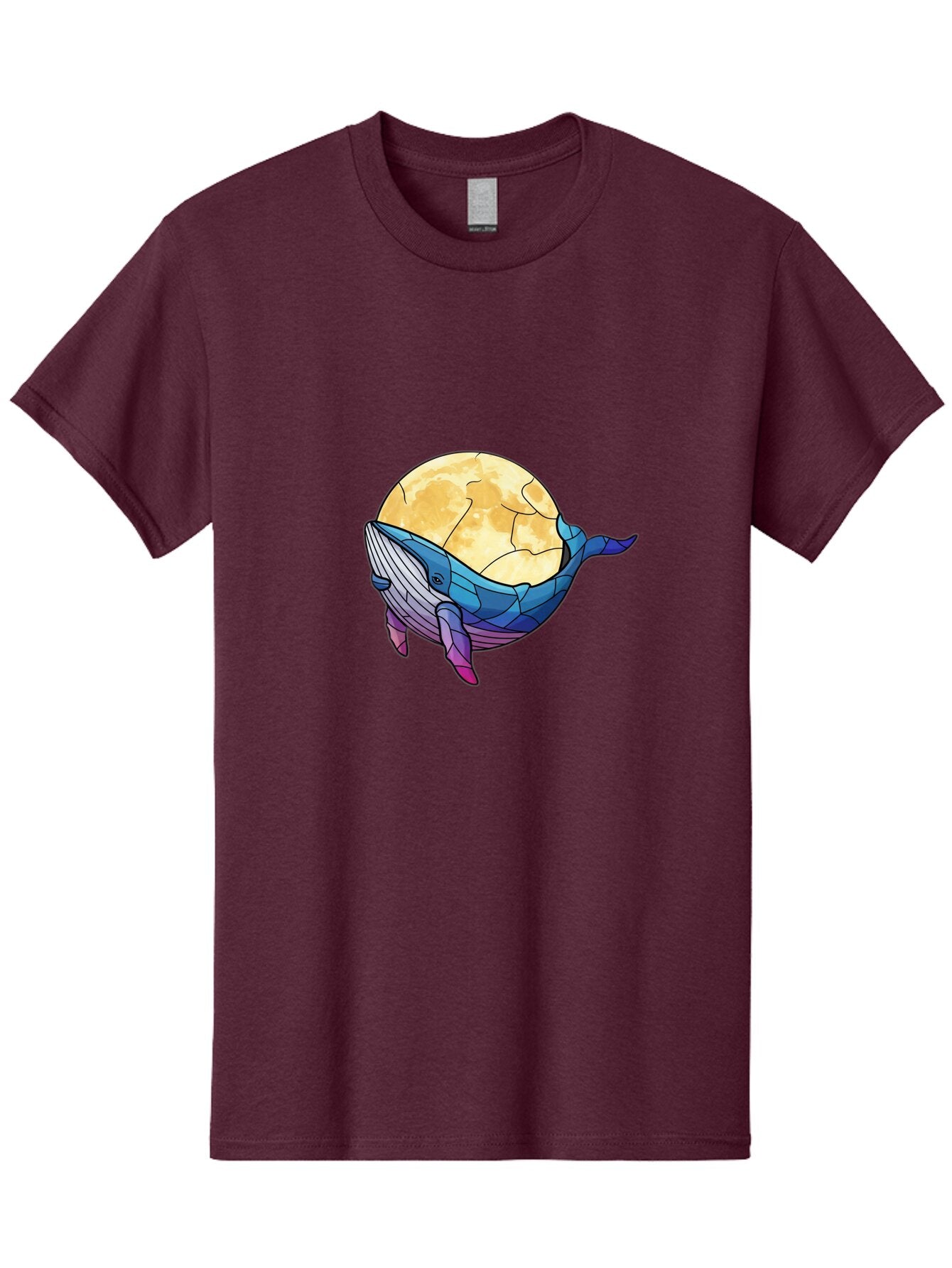 Low-Poly-Whale-And-Moon Men'S Graphic Tee, 100% Cotton, Comfortable Casual Summer Wear, Machine Washable, Vintage Camera, Old Camera, Antique Camera, Black Camera, Classic Photography, Photography Equipment, Nostalgic Device, Film Camera, Bar117 1