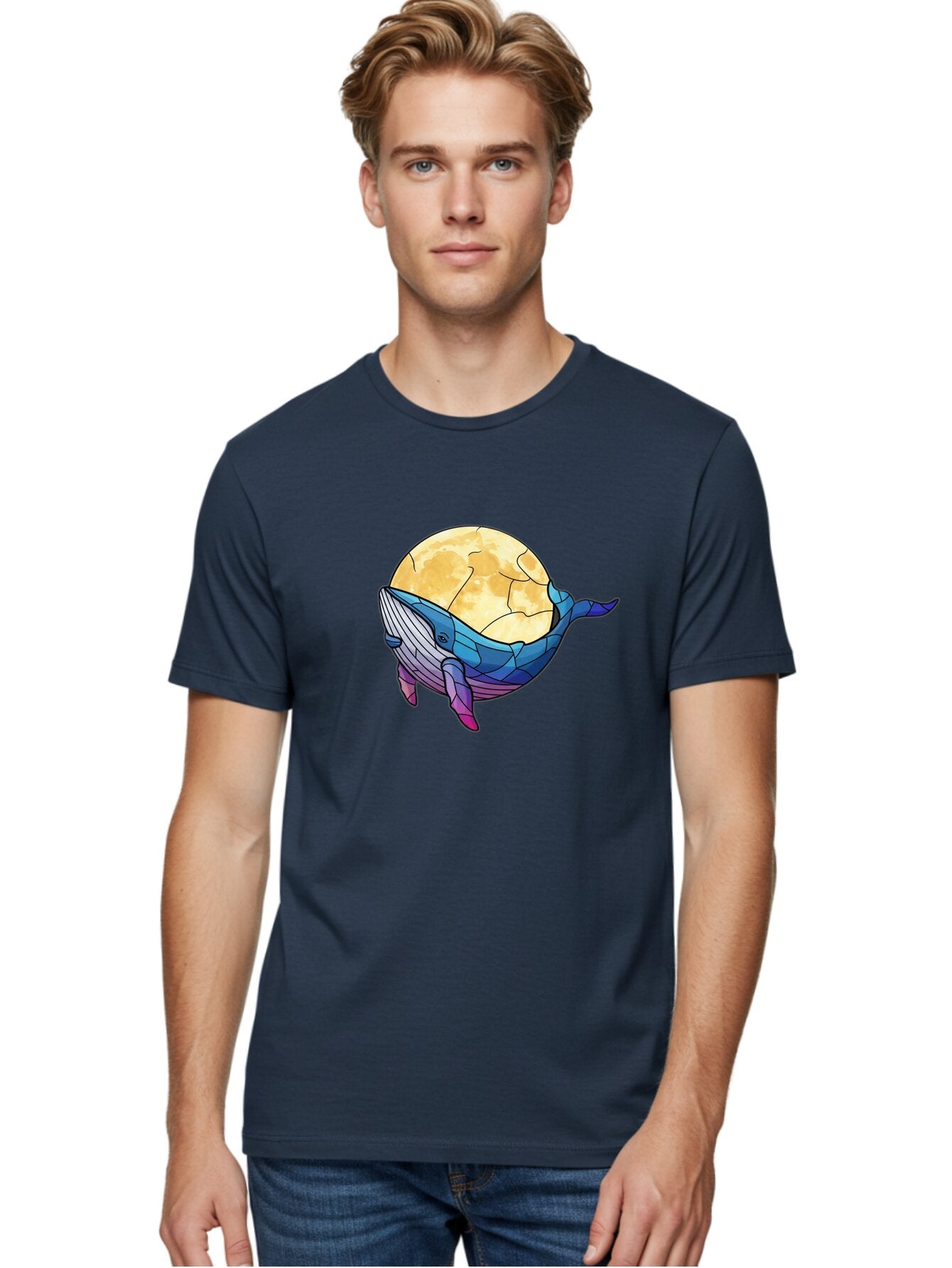 Low-Poly-Whale-And-Moon Men'S Graphic Tee, 100% Cotton, Comfortable Casual Summer Wear, Machine Washable, Vintage Camera, Old Camera, Antique Camera, Black Camera, Classic Photography, Photography Equipment, Nostalgic Device, Film Camera, Bar117 27