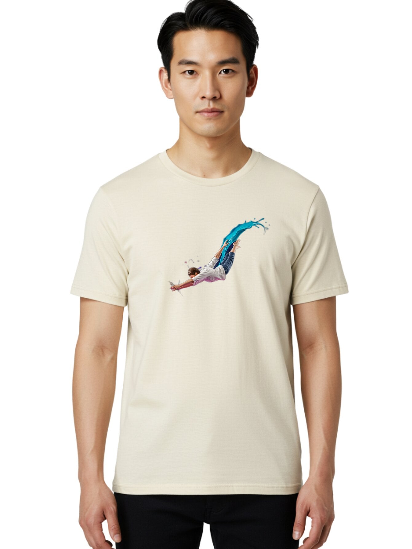 Man-Falling Men'S Graphic Tee, 100% Cotton, Comfortable Casual Summer Wear, Machine Washable, Vintage Camera, Old Camera, Antique Camera, Black Camera, Classic Photography, Photography Equipment, Nostalgic Device, Film Camera, Camera Art Bar119 18
