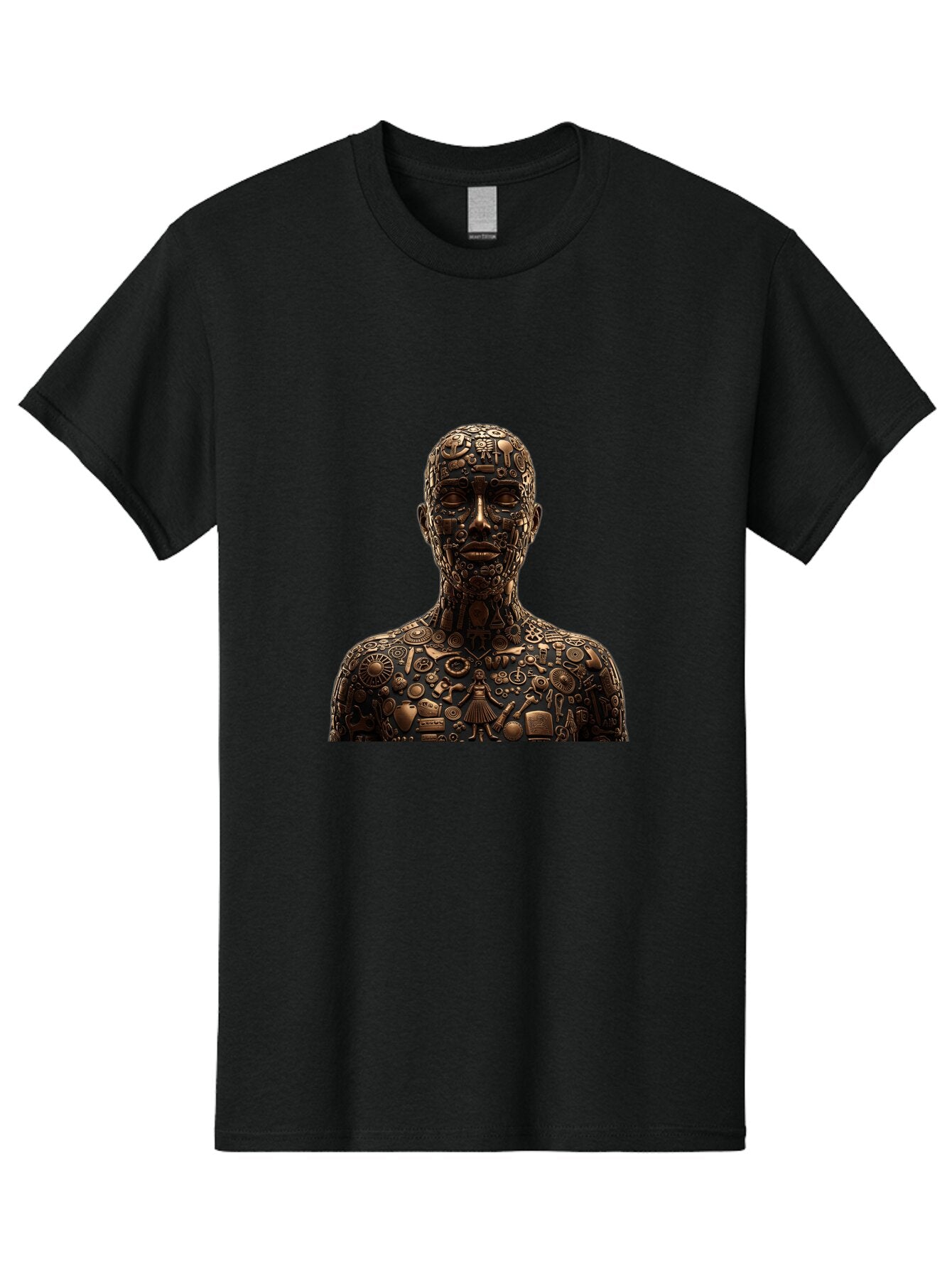 Man-Made-Of-Mechanical-Parts Men'S Graphic Tee, 100% Cotton, Comfortable Casual Summer Wear, Machine Washable, Vintage Camera, Old Camera, Antique Camera, Black Camera, Classic Photography, Photography Equipment, Nostalgic Device, Film Camera, Bar120 4