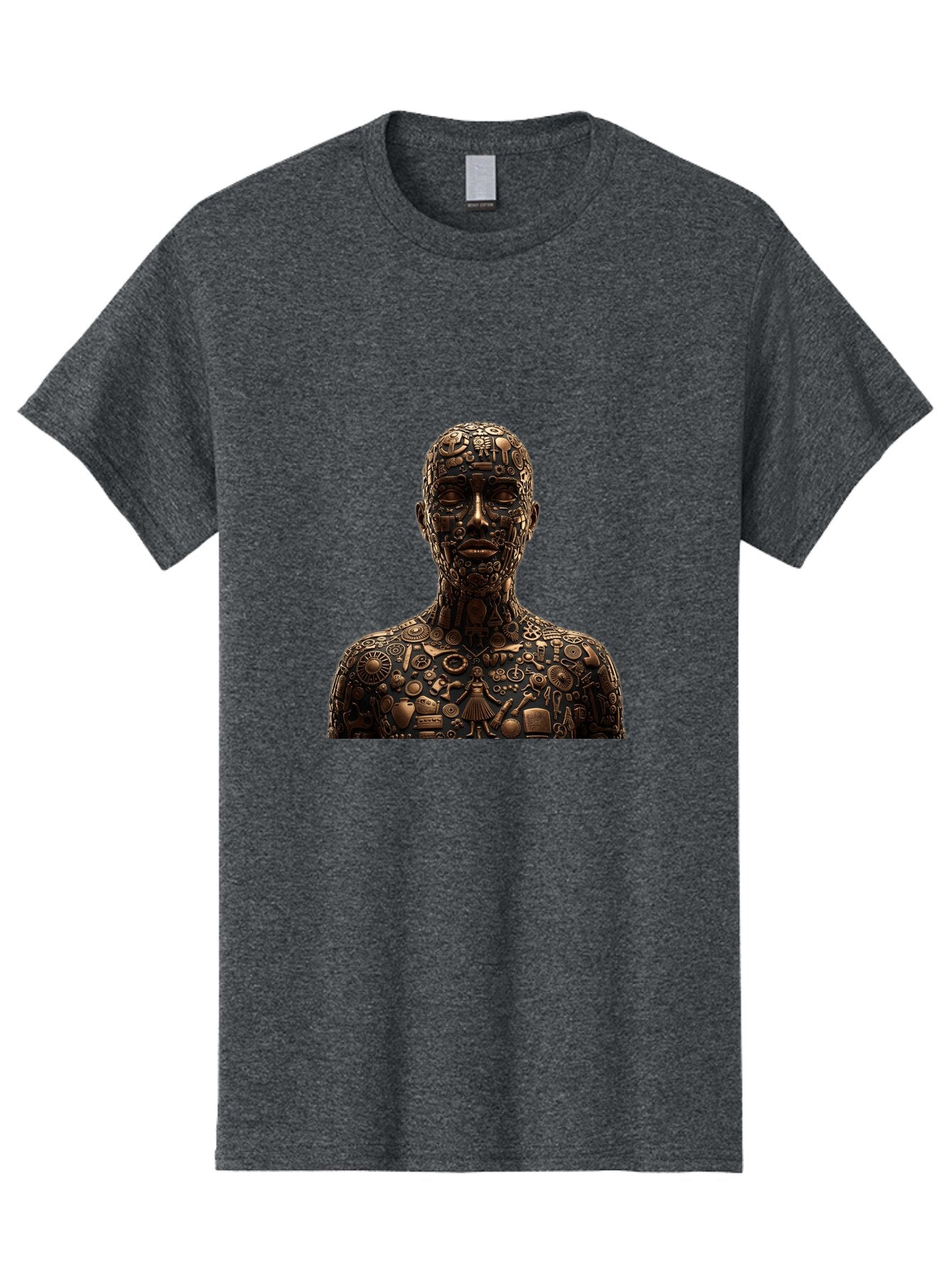 Man-Made-Of-Mechanical-Parts Men'S Graphic Tee, 100% Cotton, Comfortable Casual Summer Wear, Machine Washable, Vintage Camera, Old Camera, Antique Camera, Black Camera, Classic Photography, Photography Equipment, Nostalgic Device, Film Camera, Bar120 7
