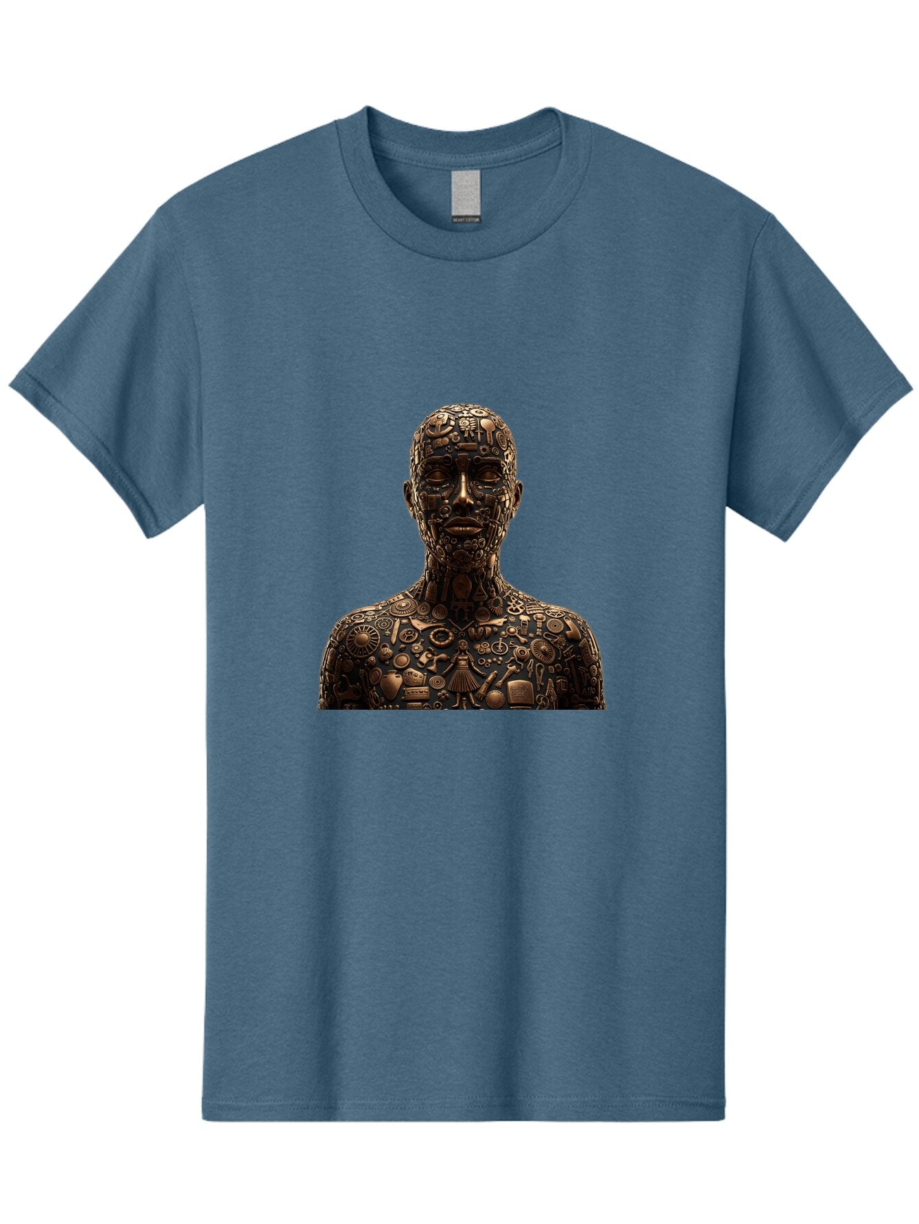 Man-Made-Of-Mechanical-Parts Men'S Graphic Tee, 100% Cotton, Comfortable Casual Summer Wear, Machine Washable, Vintage Camera, Old Camera, Antique Camera, Black Camera, Classic Photography, Photography Equipment, Nostalgic Device, Film Camera, Bar120 10