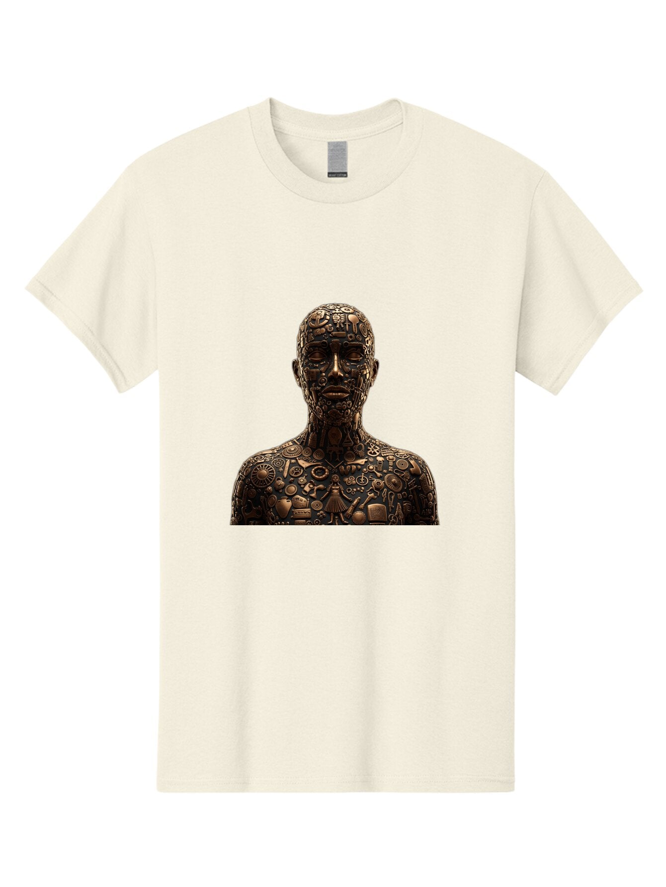 Man-Made-Of-Mechanical-Parts Men'S Graphic Tee, 100% Cotton, Comfortable Casual Summer Wear, Machine Washable, Vintage Camera, Old Camera, Antique Camera, Black Camera, Classic Photography, Photography Equipment, Nostalgic Device, Film Camera, Bar120 12