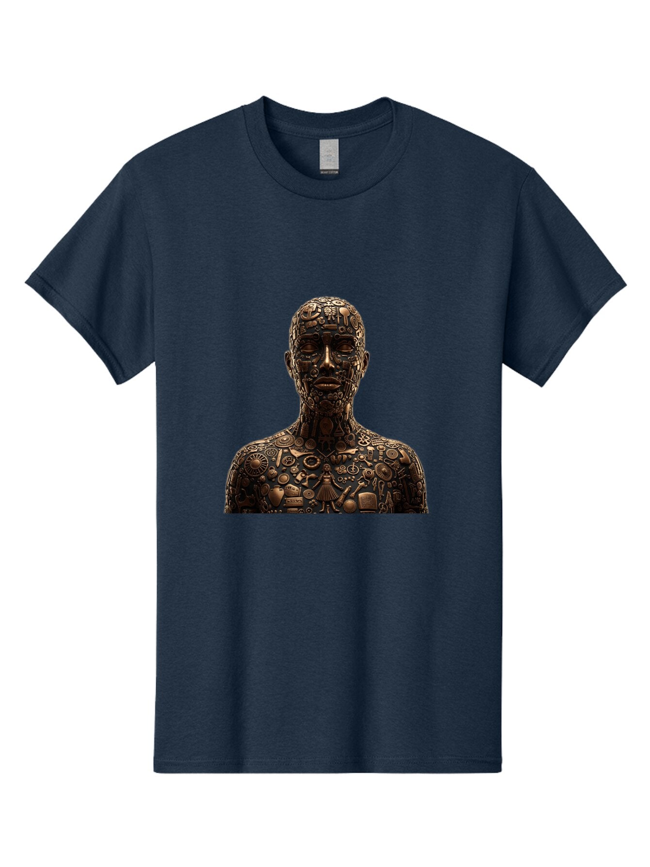 Man-Made-Of-Mechanical-Parts Men'S Graphic Tee, 100% Cotton, Comfortable Casual Summer Wear, Machine Washable, Vintage Camera, Old Camera, Antique Camera, Black Camera, Classic Photography, Photography Equipment, Nostalgic Device, Film Camera, Bar120 11