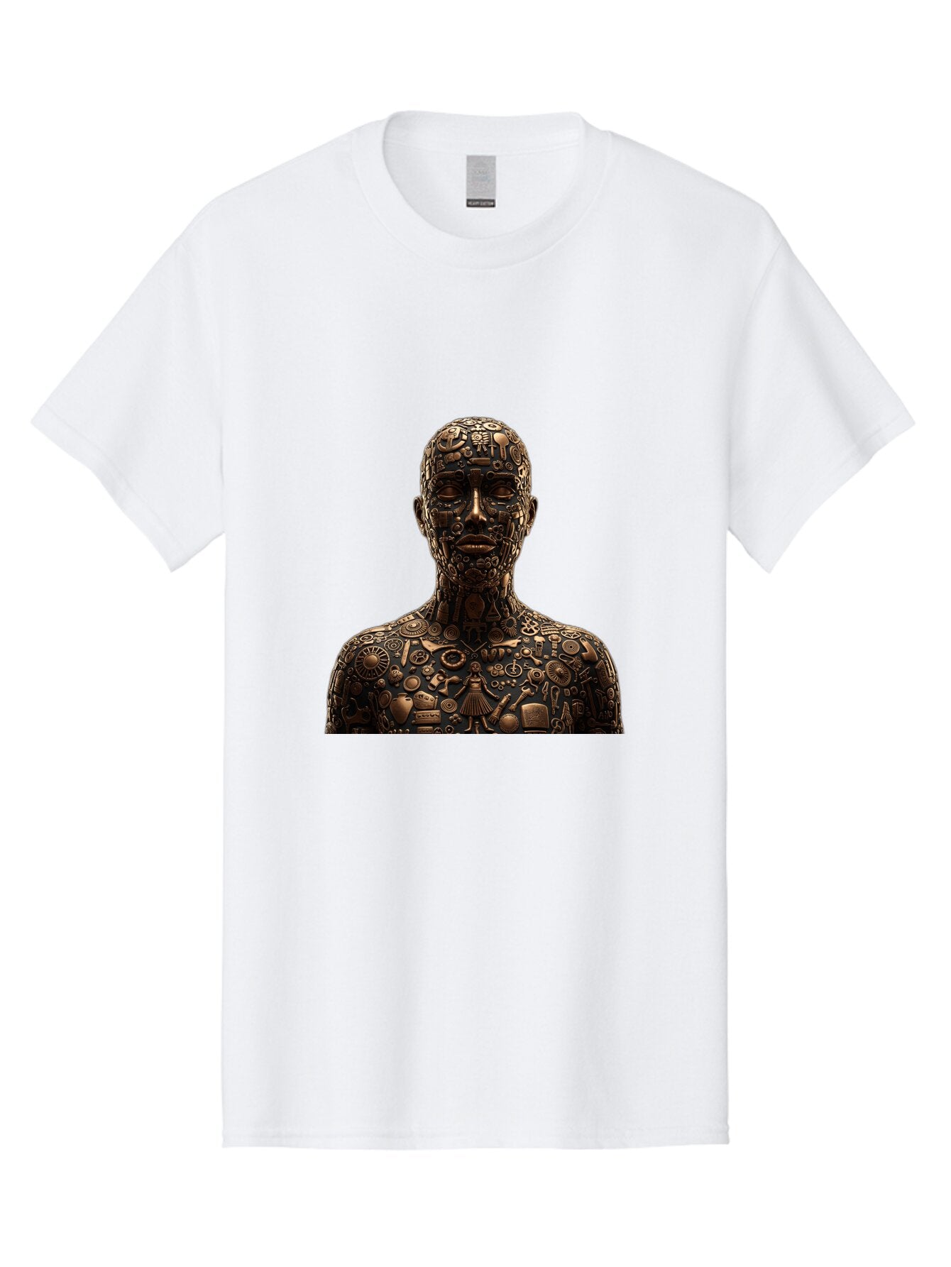 Man-Made-Of-Mechanical-Parts Men'S Graphic Tee, 100% Cotton, Comfortable Casual Summer Wear, Machine Washable, Vintage Camera, Old Camera, Antique Camera, Black Camera, Classic Photography, Photography Equipment, Nostalgic Device, Film Camera, Bar120 2