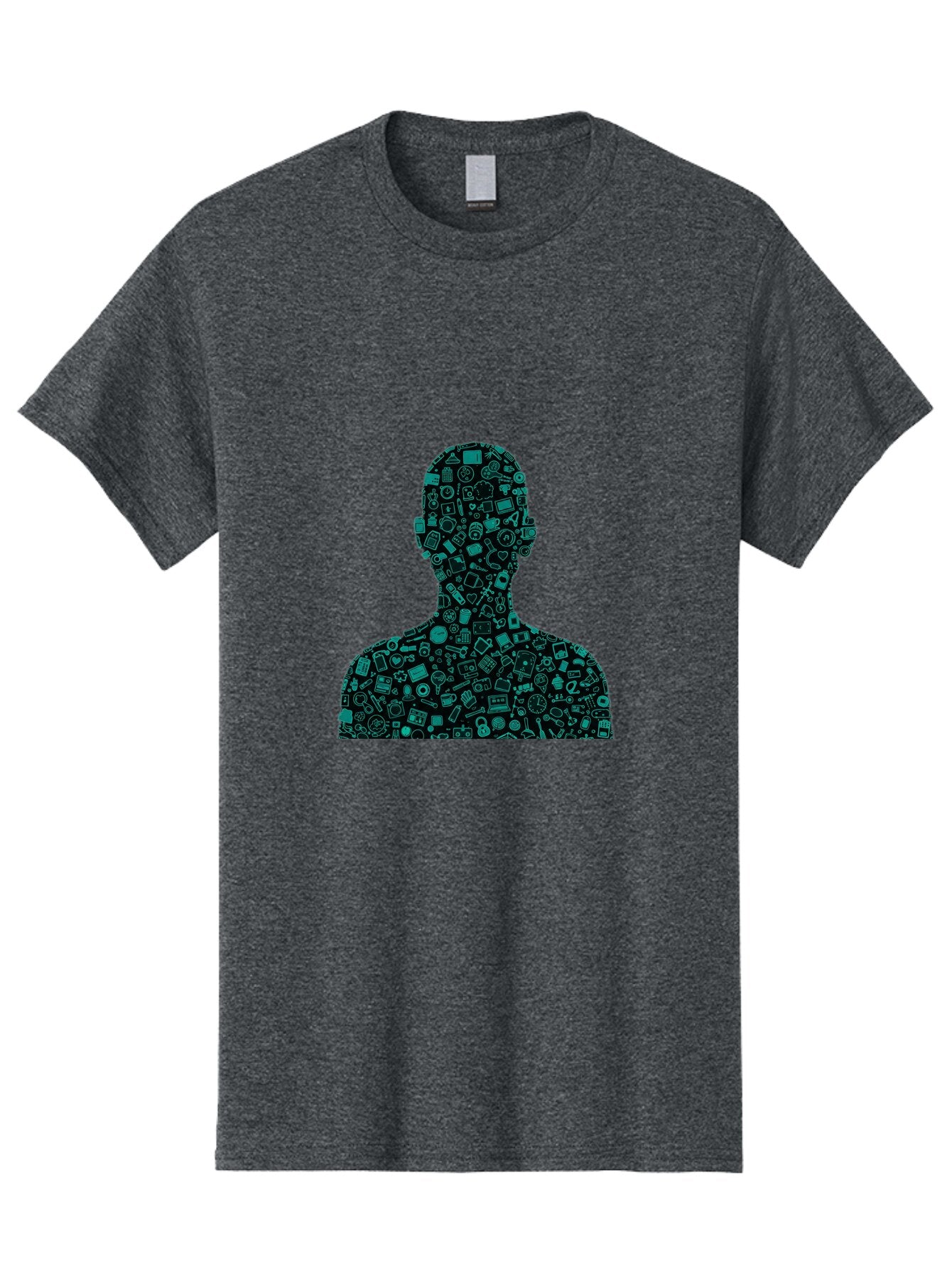 Man-Silhouette Men'S Graphic Tee, 100% Cotton, Comfortable Casual Summer Wear, Machine Washable, Vintage Camera, Old Camera, Antique Camera, Black Camera, Classic Photography, Photography Equipment, Nostalgic Device, Film Camera, Camera Art Bar121 15