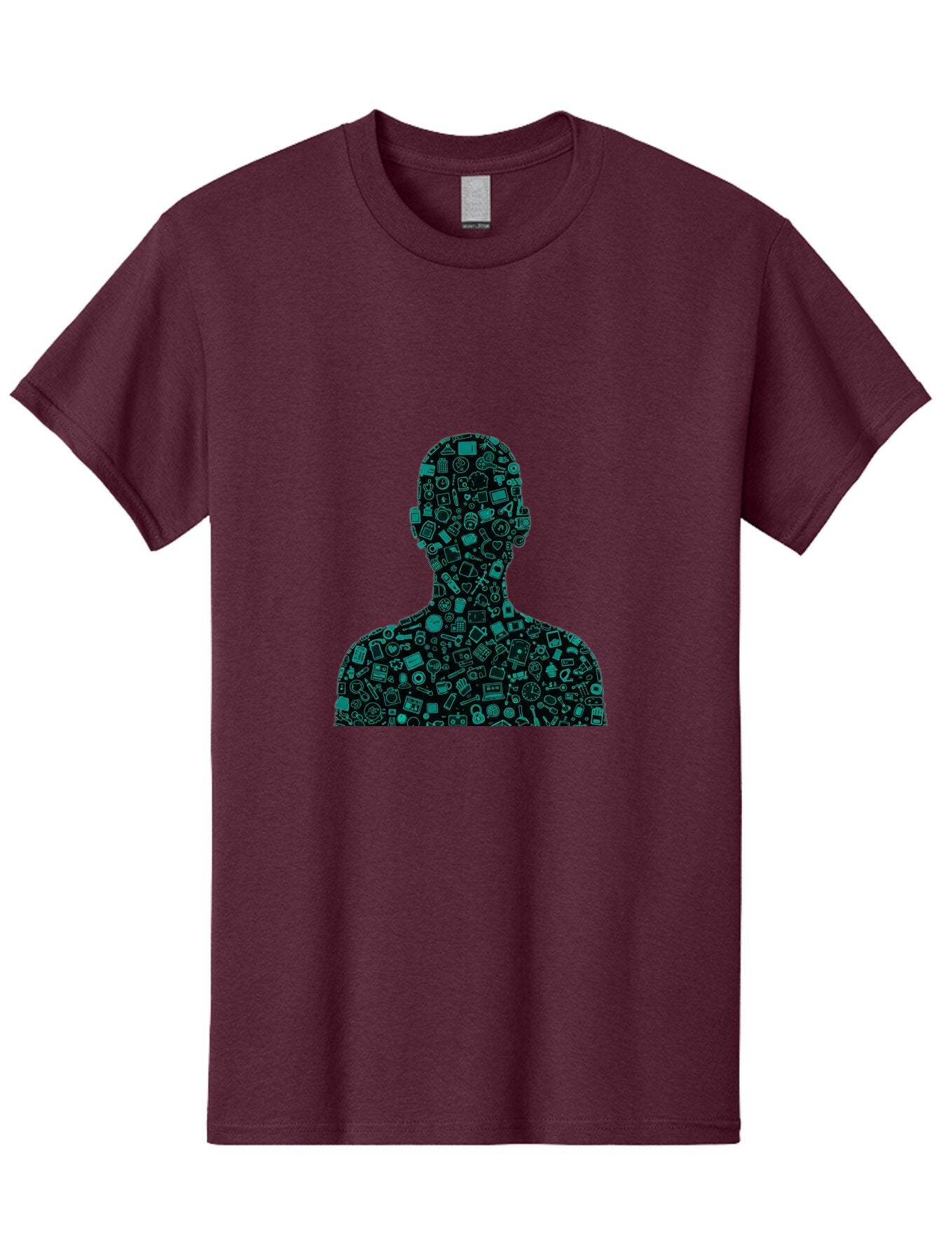 Man-Silhouette Men'S Graphic Tee, 100% Cotton, Comfortable Casual Summer Wear, Machine Washable, Vintage Camera, Old Camera, Antique Camera, Black Camera, Classic Photography, Photography Equipment, Nostalgic Device, Film Camera, Camera Art Bar121 11