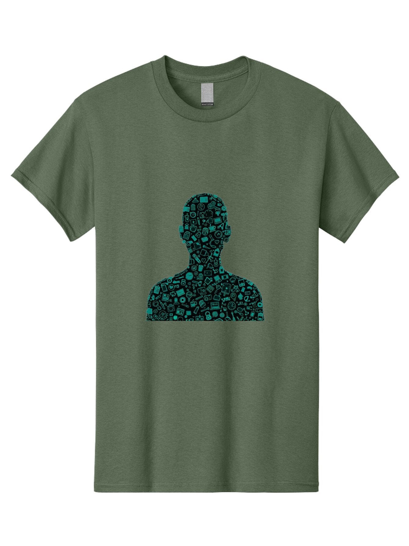Man-Silhouette Men'S Graphic Tee, 100% Cotton, Comfortable Casual Summer Wear, Machine Washable, Vintage Camera, Old Camera, Antique Camera, Black Camera, Classic Photography, Photography Equipment, Nostalgic Device, Film Camera, Camera Art Bar121 8
