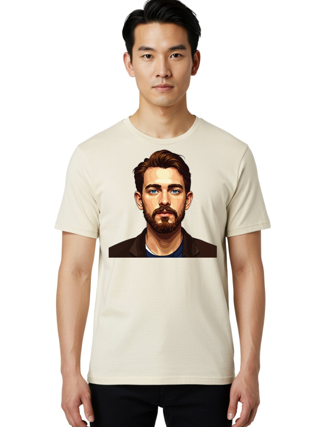 Man-With-Beard Men'S Graphic Tee, 100% Cotton, Comfortable Casual Summer Wear, Machine Washable, Vintage Camera, Old Camera, Antique Camera, Black Camera, Classic Photography, Photography Equipment, Nostalgic Device, Film Camera, Camera Art Bar122 29