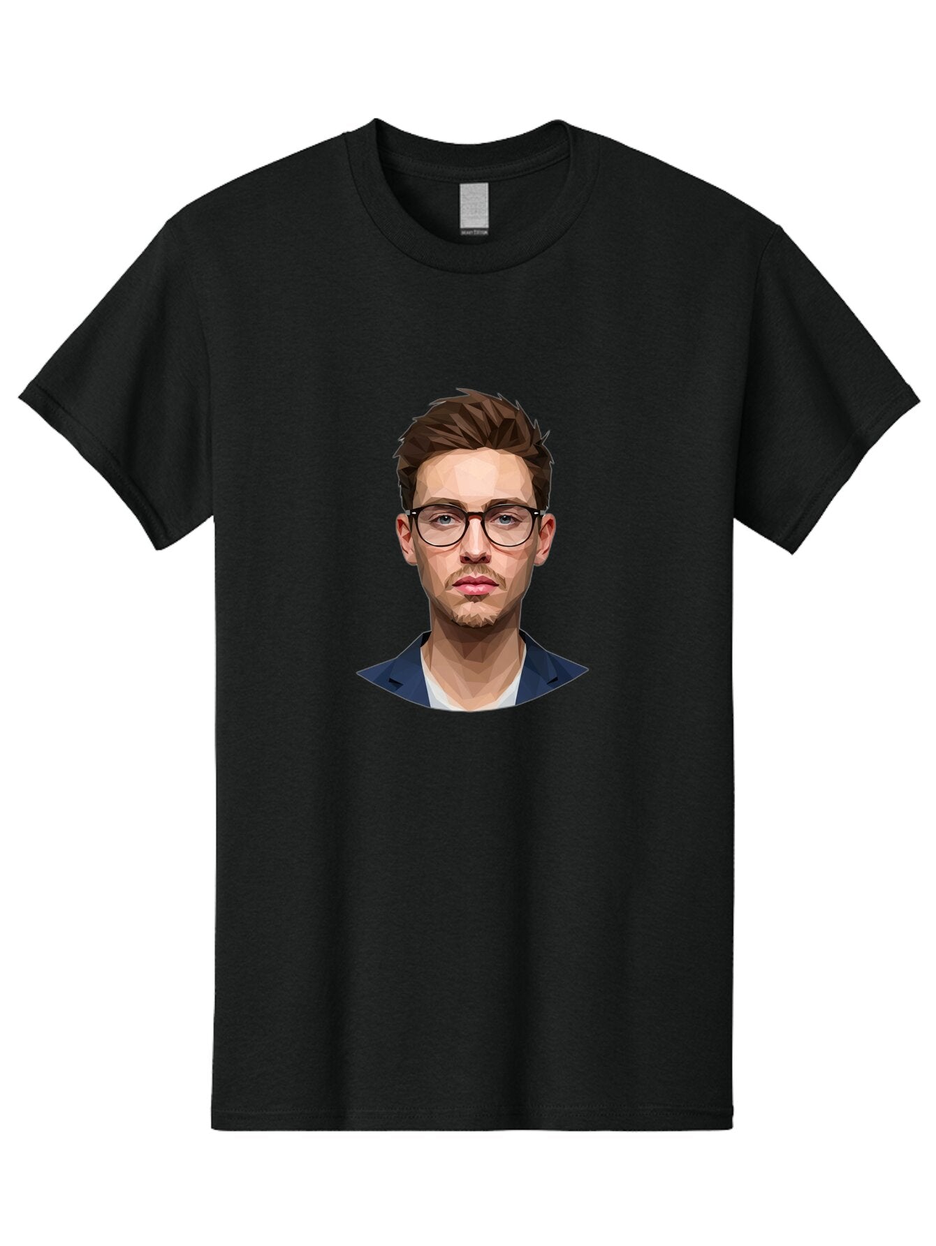 Man-With-Glasses Men'S Graphic Tee, 100% Cotton, Comfortable Casual Summer Wear, Machine Washable, Vintage Camera, Old Camera, Antique Camera, Black Camera, Classic Photography, Photography Equipment, Nostalgic Device, Film Camera, Camera Art Bar125 1