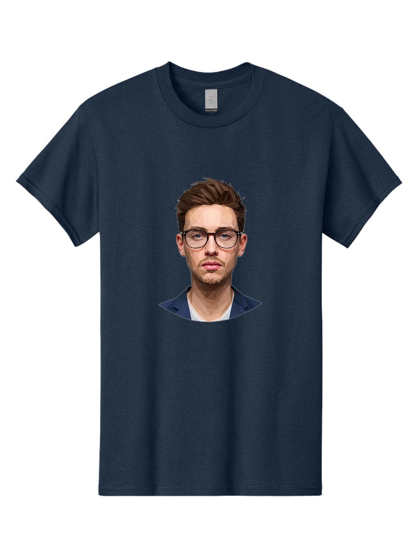 Man-With-Glasses Men'S Graphic Tee, 100% Cotton, Comfortable Casual Summer Wear, Machine Washable, Vintage Camera, Old Camera, Antique Camera, Black Camera, Classic Photography, Photography Equipment, Nostalgic Device, Film Camera, Camera Art Bar125 15