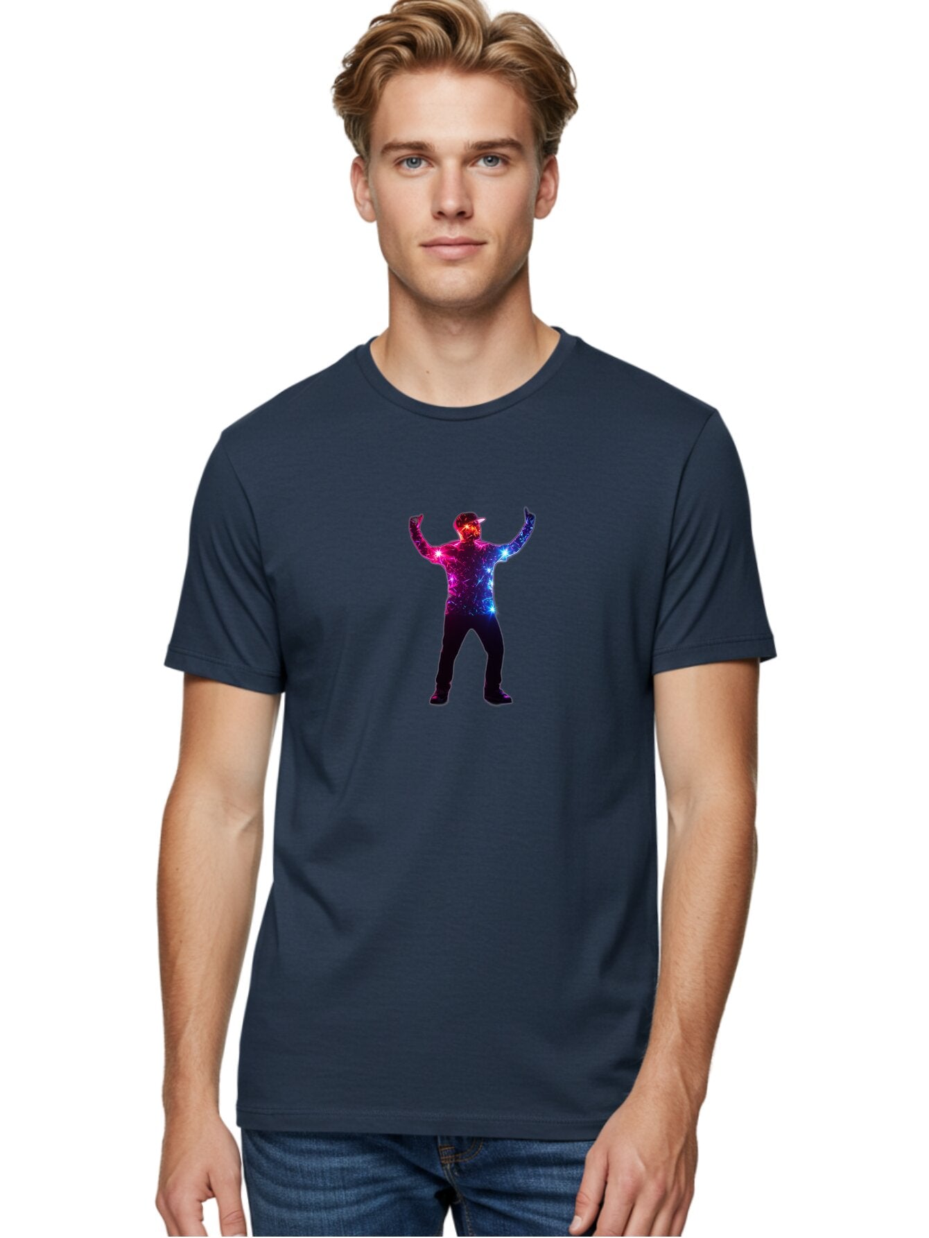 Man-With-Neon-Lights Men'S Graphic Tee, 100% Cotton, Comfortable Casual Summer Wear, Machine Washable, Vintage Camera, Old Camera, Antique Camera, Black Camera, Classic Photography, Photography Equipment, Nostalgic Device, Film Camera, Bar126 30