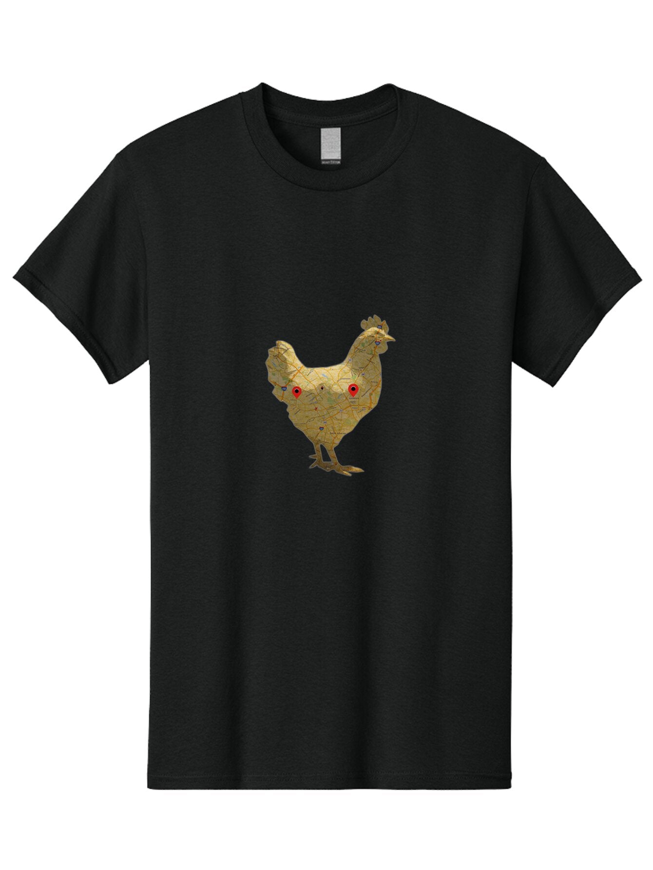 Map-Chicken Men'S Graphic Tee, 100% Cotton, Comfortable Casual Summer Wear, Machine Washable, Vintage Camera, Old Camera, Antique Camera, Black Camera, Classic Photography, Photography Equipment, Nostalgic Device, Film Camera, Camera Art Bar127 7