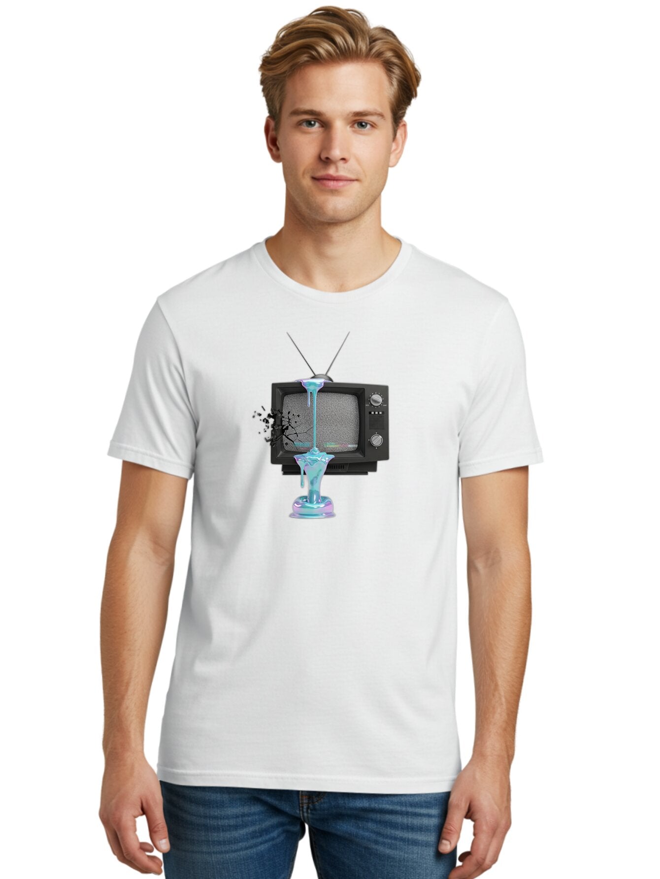 Martini-Glass-Tv Men'S Graphic Tee, 100% Cotton, Comfortable Casual Summer Wear, Machine Washable, Vintage Camera, Old Camera, Antique Camera, Black Camera, Classic Photography, Photography Equipment, Nostalgic Device, Film Camera, Camera Art Bar129 24