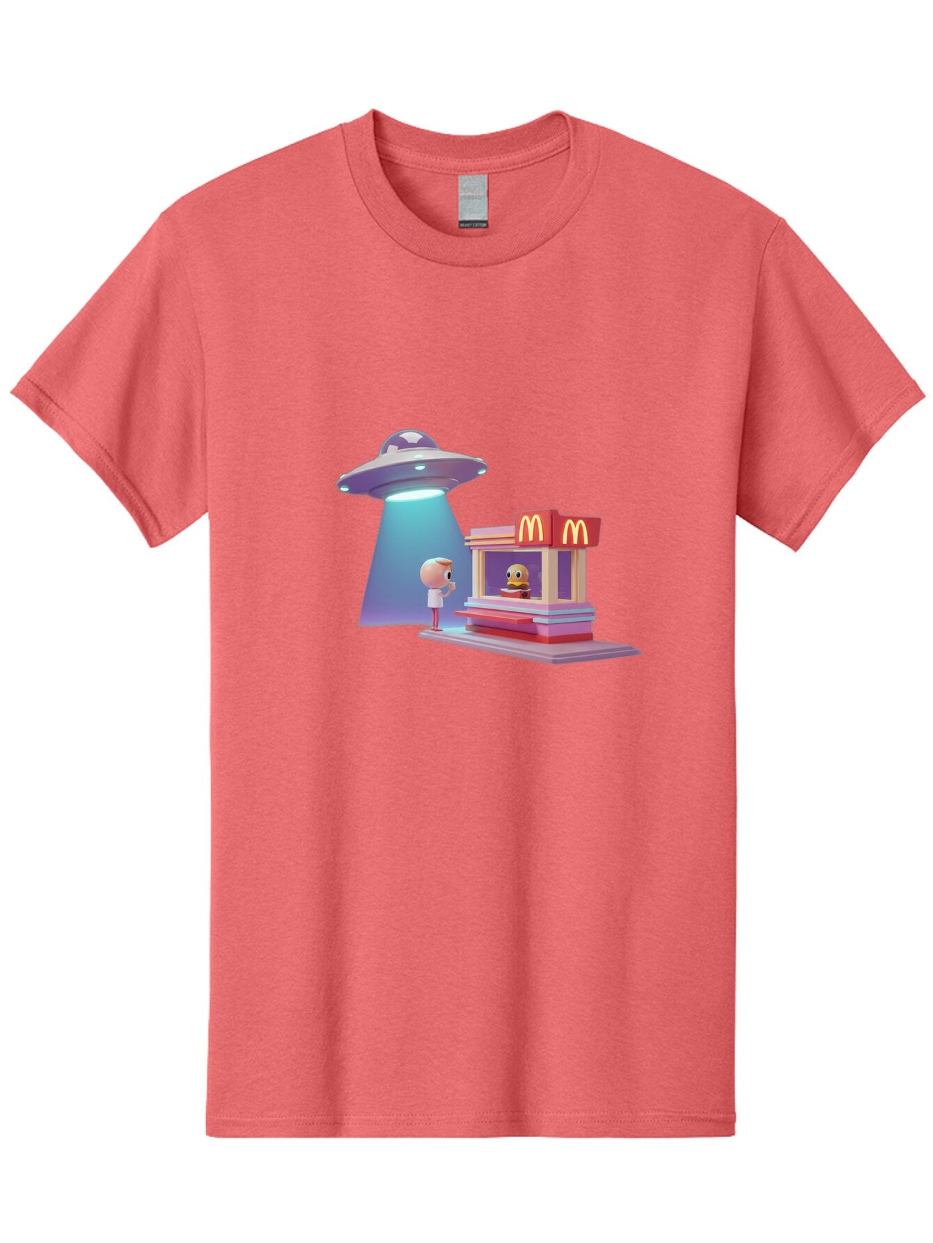 Mcdonald-S-Ufo Men'S Graphic Tee, 100% Cotton, Comfortable Casual Summer Wear, Machine Washable, Vintage Camera, Old Camera, Antique Camera, Black Camera, Classic Photography, Photography Equipment, Nostalgic Device, Film Camera, Camera Art Bar130 12