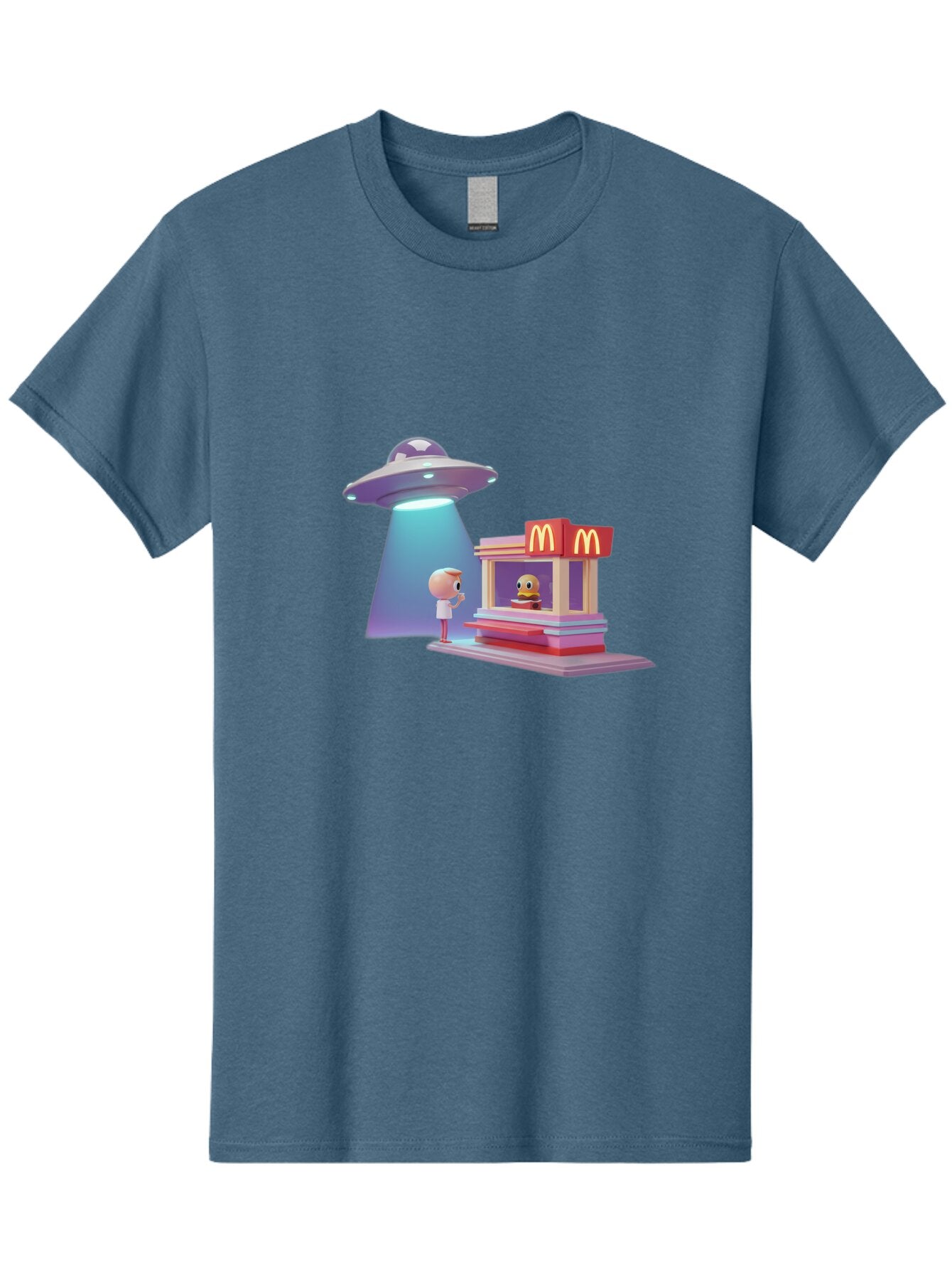 Mcdonald-S-Ufo Men'S Graphic Tee, 100% Cotton, Comfortable Casual Summer Wear, Machine Washable, Vintage Camera, Old Camera, Antique Camera, Black Camera, Classic Photography, Photography Equipment, Nostalgic Device, Film Camera, Camera Art Bar130 9