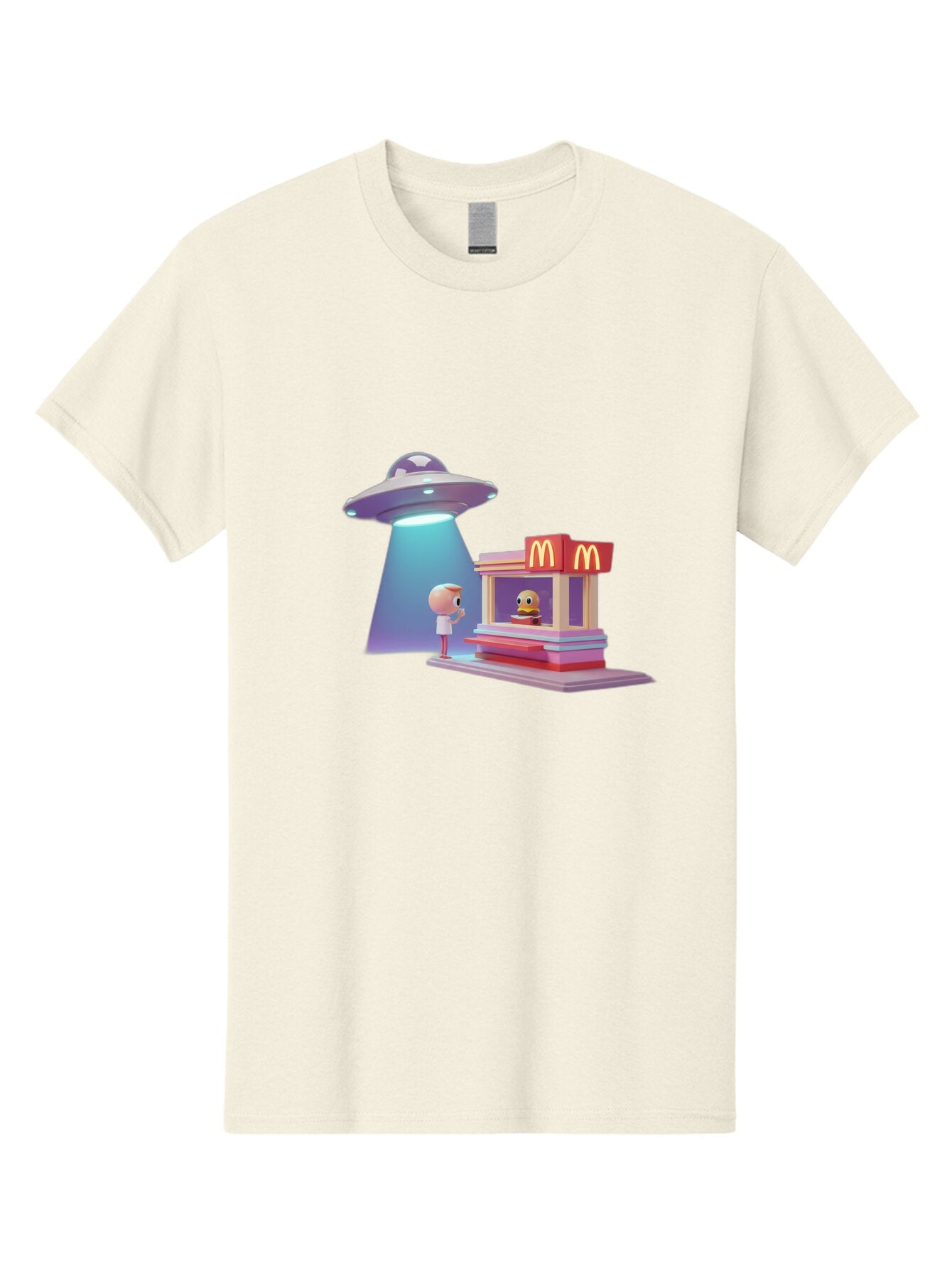 Mcdonald-S-Ufo Men'S Graphic Tee, 100% Cotton, Comfortable Casual Summer Wear, Machine Washable, Vintage Camera, Old Camera, Antique Camera, Black Camera, Classic Photography, Photography Equipment, Nostalgic Device, Film Camera, Camera Art Bar130 11
