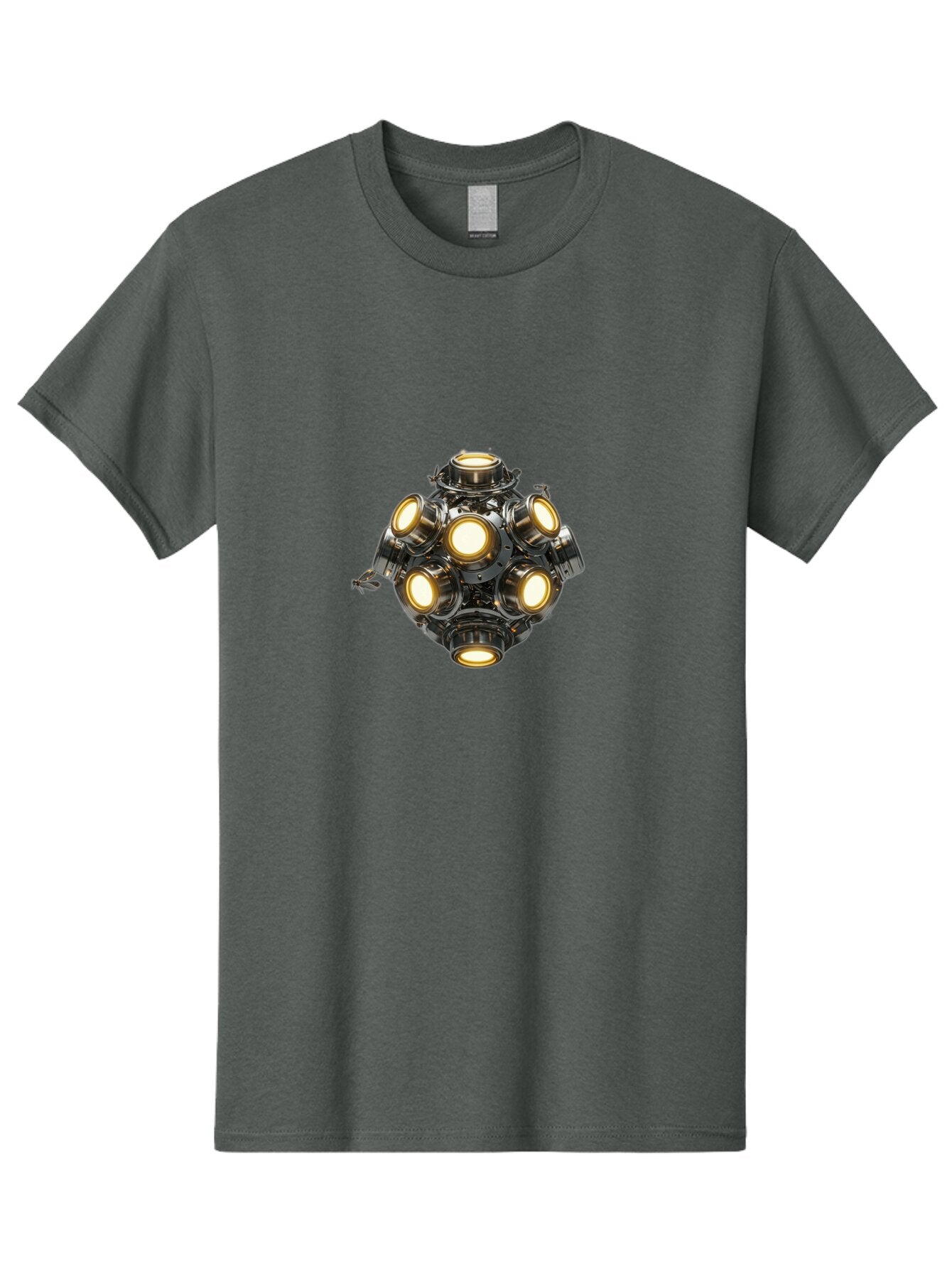 Mechanical-Device-With-Seven-Lights Men'S Graphic Tee, 100% Cotton, Comfortable Casual Summer Wear, Machine Washable, Vintage Camera, Old Camera, Antique Camera, Black Camera, Classic Photography, Photography Equipment, Nostalgic Device, Bar131 15
