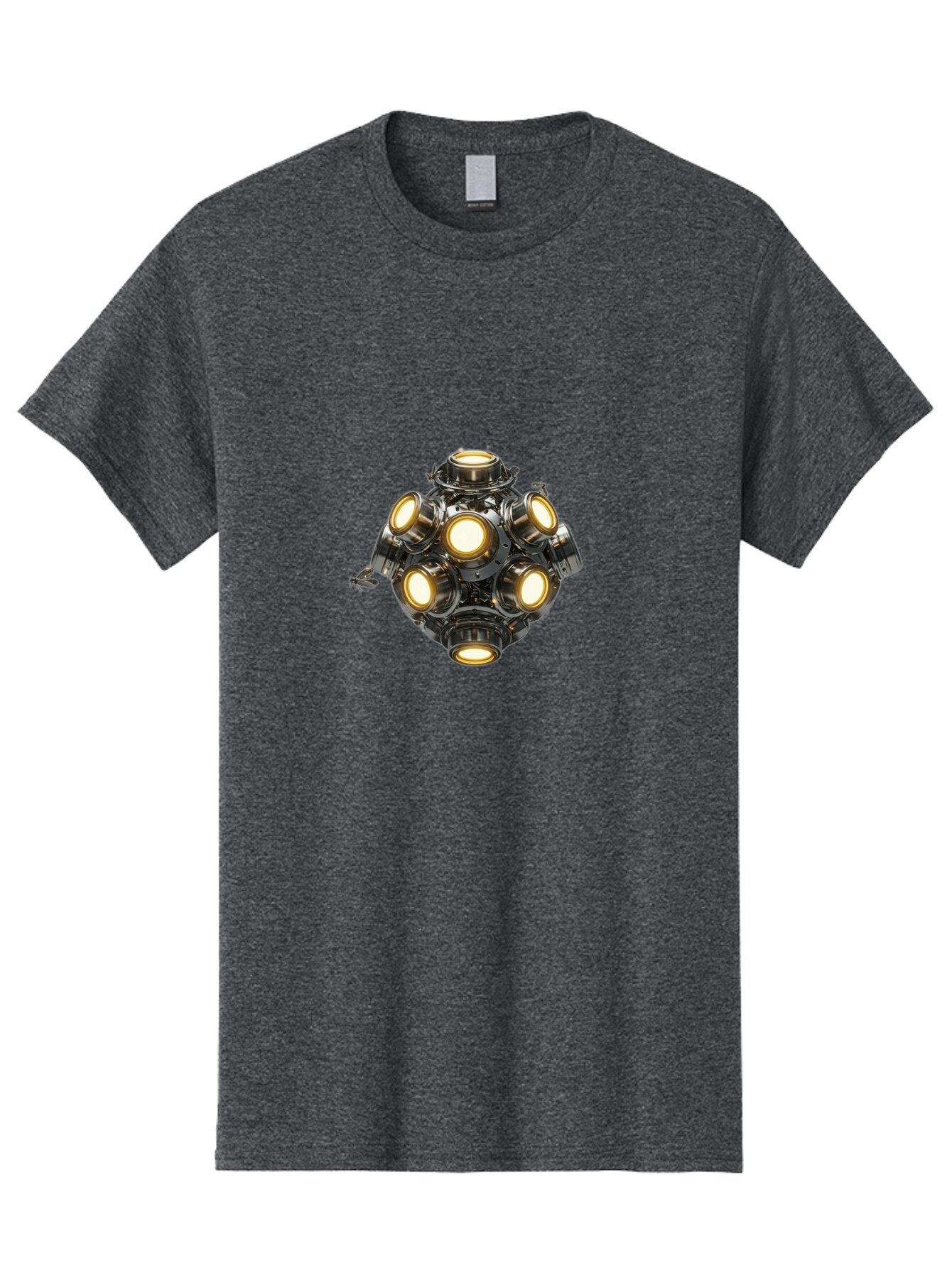 Mechanical-Device-With-Seven-Lights Men'S Graphic Tee, 100% Cotton, Comfortable Casual Summer Wear, Machine Washable, Vintage Camera, Old Camera, Antique Camera, Black Camera, Classic Photography, Photography Equipment, Nostalgic Device, Bar131 11