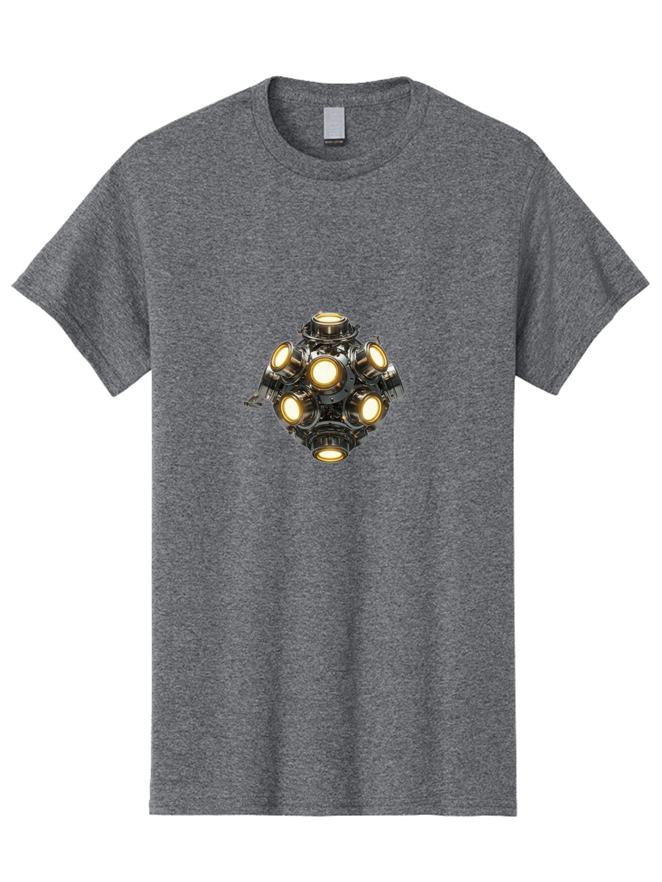 Mechanical-Device-With-Seven-Lights Men'S Graphic Tee, 100% Cotton, Comfortable Casual Summer Wear, Machine Washable, Vintage Camera, Old Camera, Antique Camera, Black Camera, Classic Photography, Photography Equipment, Nostalgic Device, Bar131 3