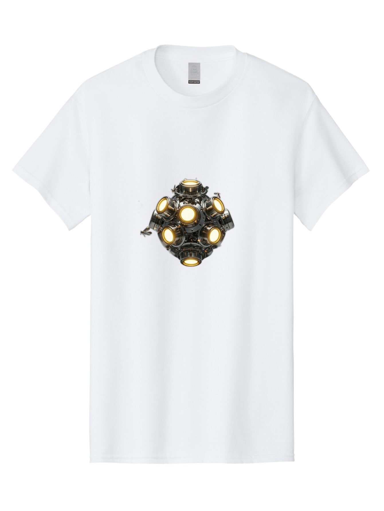 Mechanical-Device-With-Seven-Lights Men'S Graphic Tee, 100% Cotton, Comfortable Casual Summer Wear, Machine Washable, Vintage Camera, Old Camera, Antique Camera, Black Camera, Classic Photography, Photography Equipment, Nostalgic Device, Bar131 1