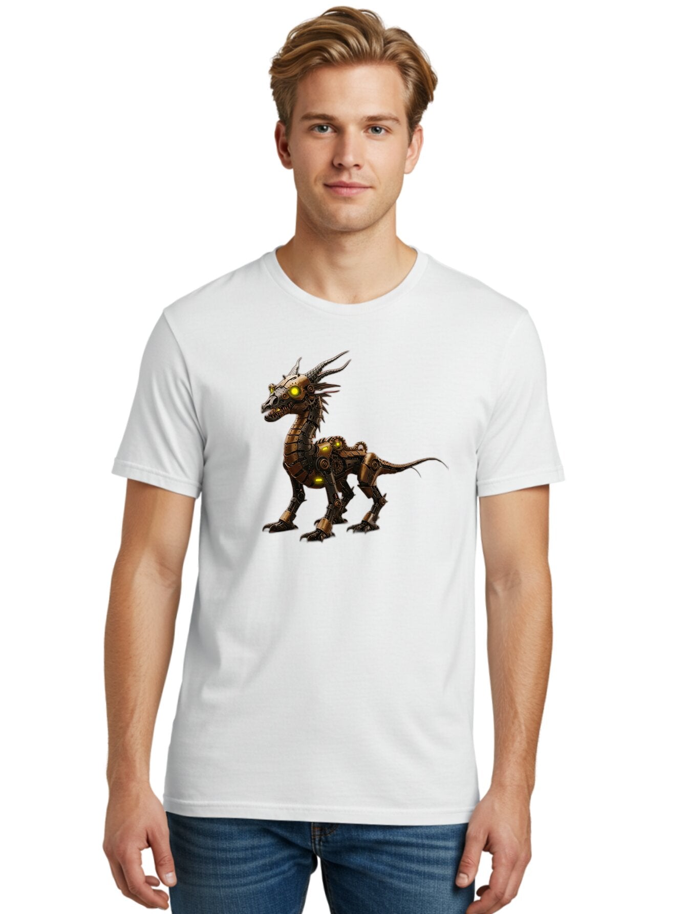 Mechanical-Dragon Men'S Graphic Tee, 100% Cotton, Comfortable Casual Summer Wear, Machine Washable, Vintage Camera, Old Camera, Antique Camera, Black Camera, Classic Photography, Photography Equipment, Nostalgic Device, Film Camera, Camera Art Bar132 24