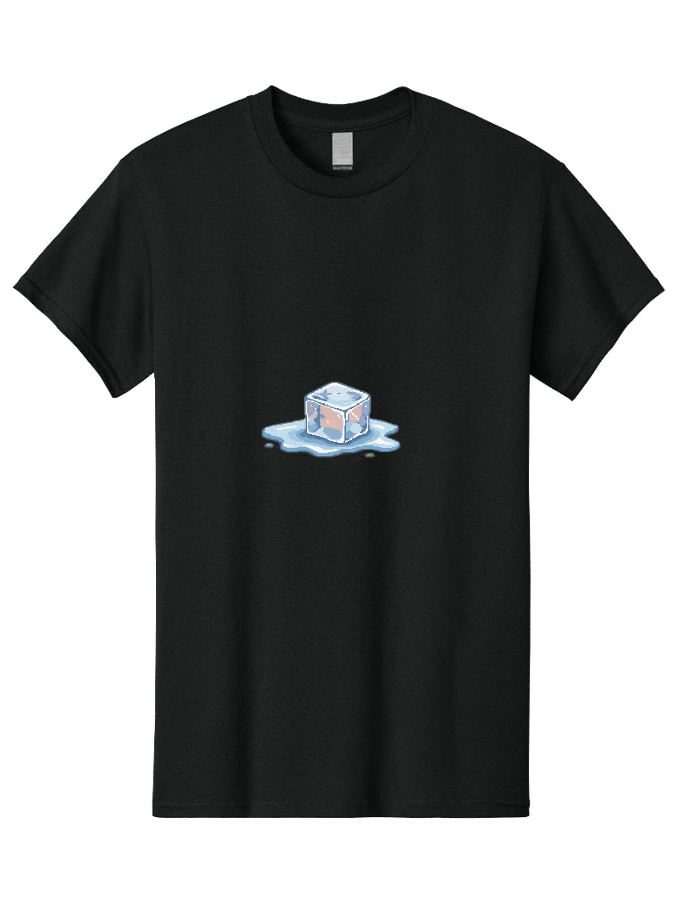 Melting-Ice-Cube-1 Men'S Graphic Tee, 100% Cotton, Comfortable Casual Summer Wear, Machine Washable, Vintage Camera, Old Camera, Antique Camera, Black Camera, Classic Photography, Photography Equipment, Nostalgic Device, Film Camera, Bar135 3