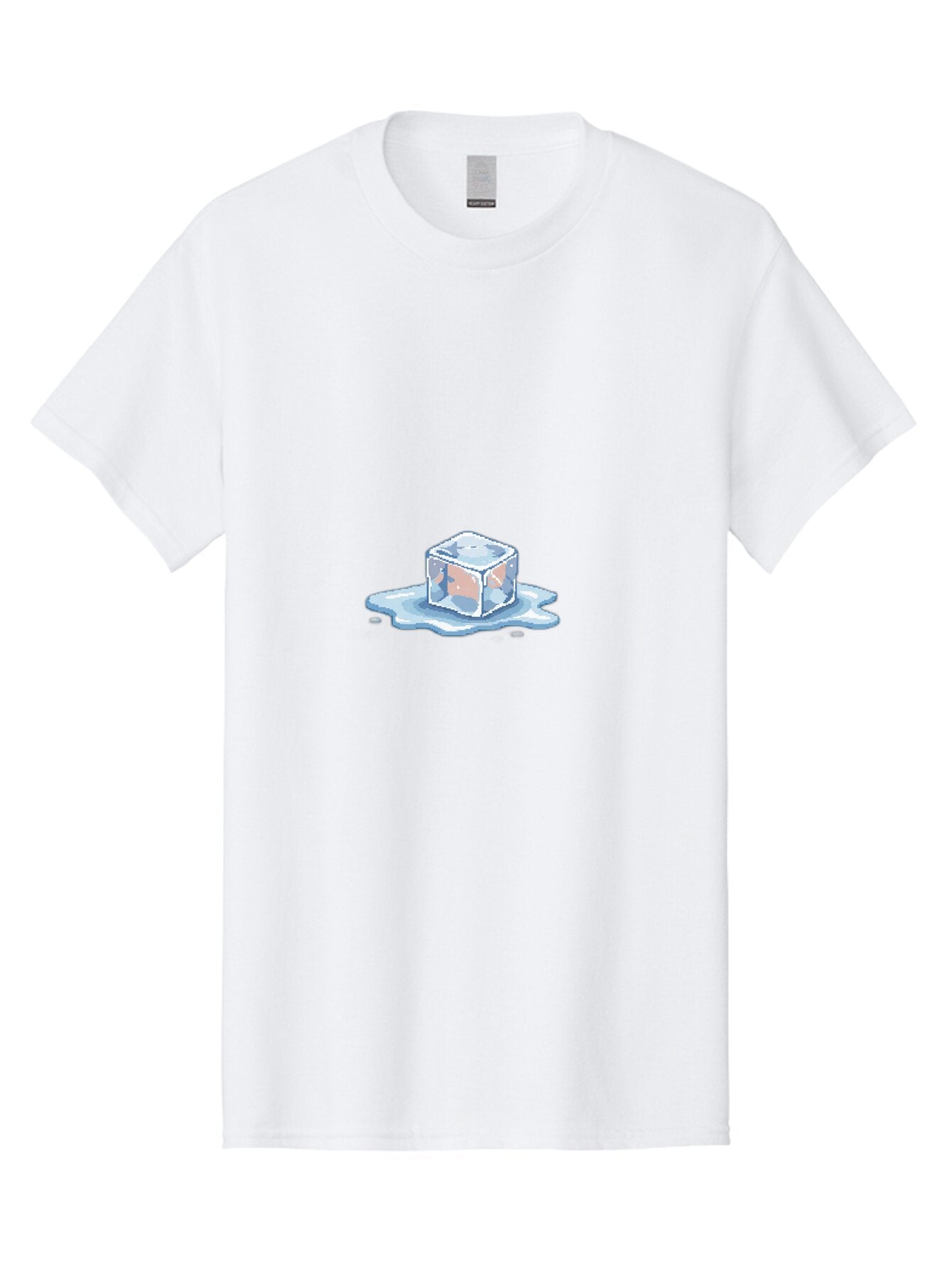 Melting-Ice-Cube-1 Men'S Graphic Tee, 100% Cotton, Comfortable Casual Summer Wear, Machine Washable, Vintage Camera, Old Camera, Antique Camera, Black Camera, Classic Photography, Photography Equipment, Nostalgic Device, Film Camera, Bar135 4