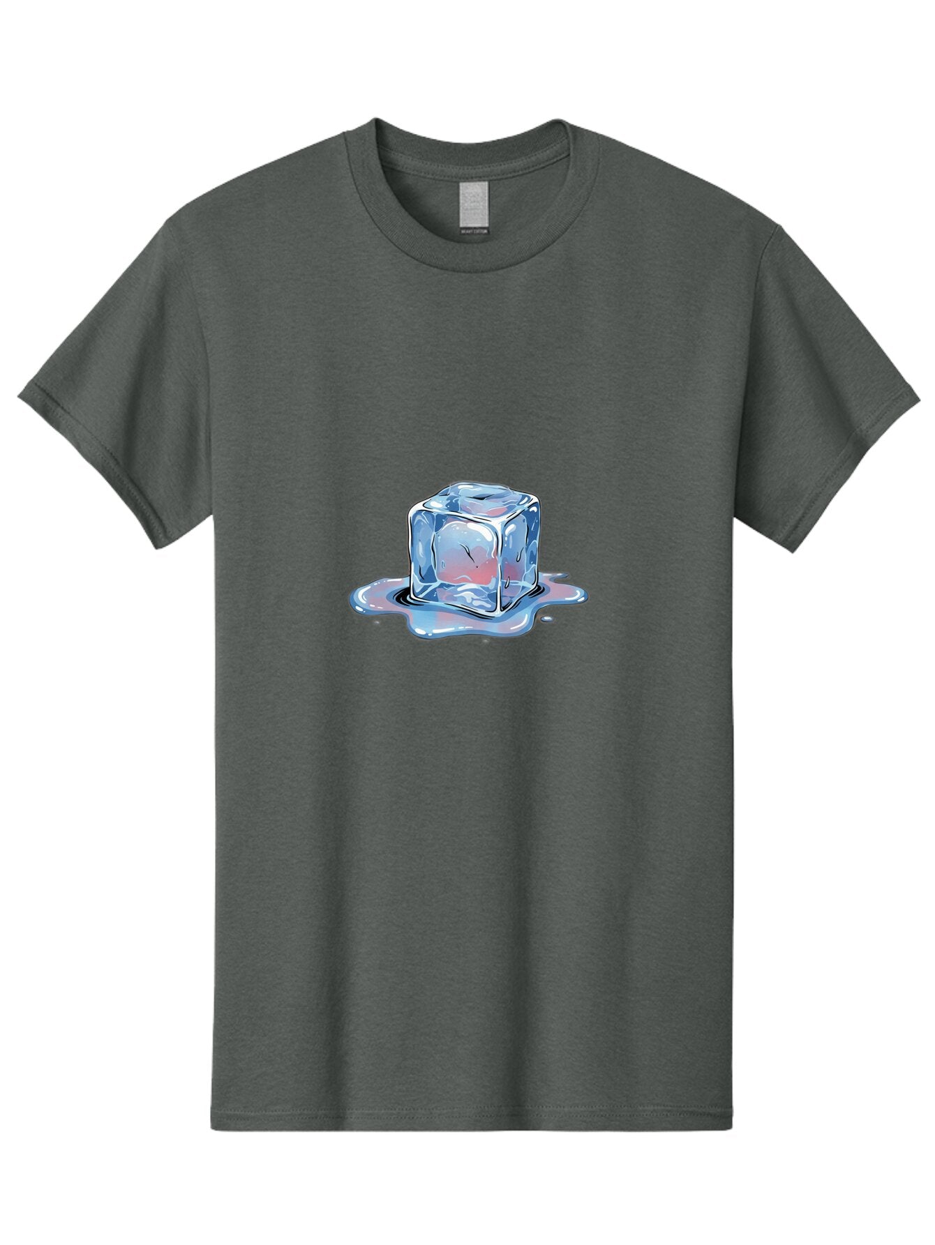 Melting-Ice-Cube-3 Men'S Graphic Tee, 100% Cotton, Comfortable Casual Summer Wear, Machine Washable, Vintage Camera, Old Camera, Antique Camera, Black Camera, Classic Photography, Photography Equipment, Nostalgic Device, Film Camera, Bar137 2
