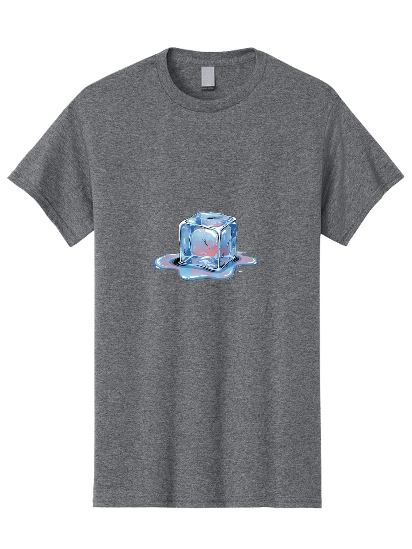 Melting-Ice-Cube-3 Men'S Graphic Tee, 100% Cotton, Comfortable Casual Summer Wear, Machine Washable, Vintage Camera, Old Camera, Antique Camera, Black Camera, Classic Photography, Photography Equipment, Nostalgic Device, Film Camera, Bar137 3