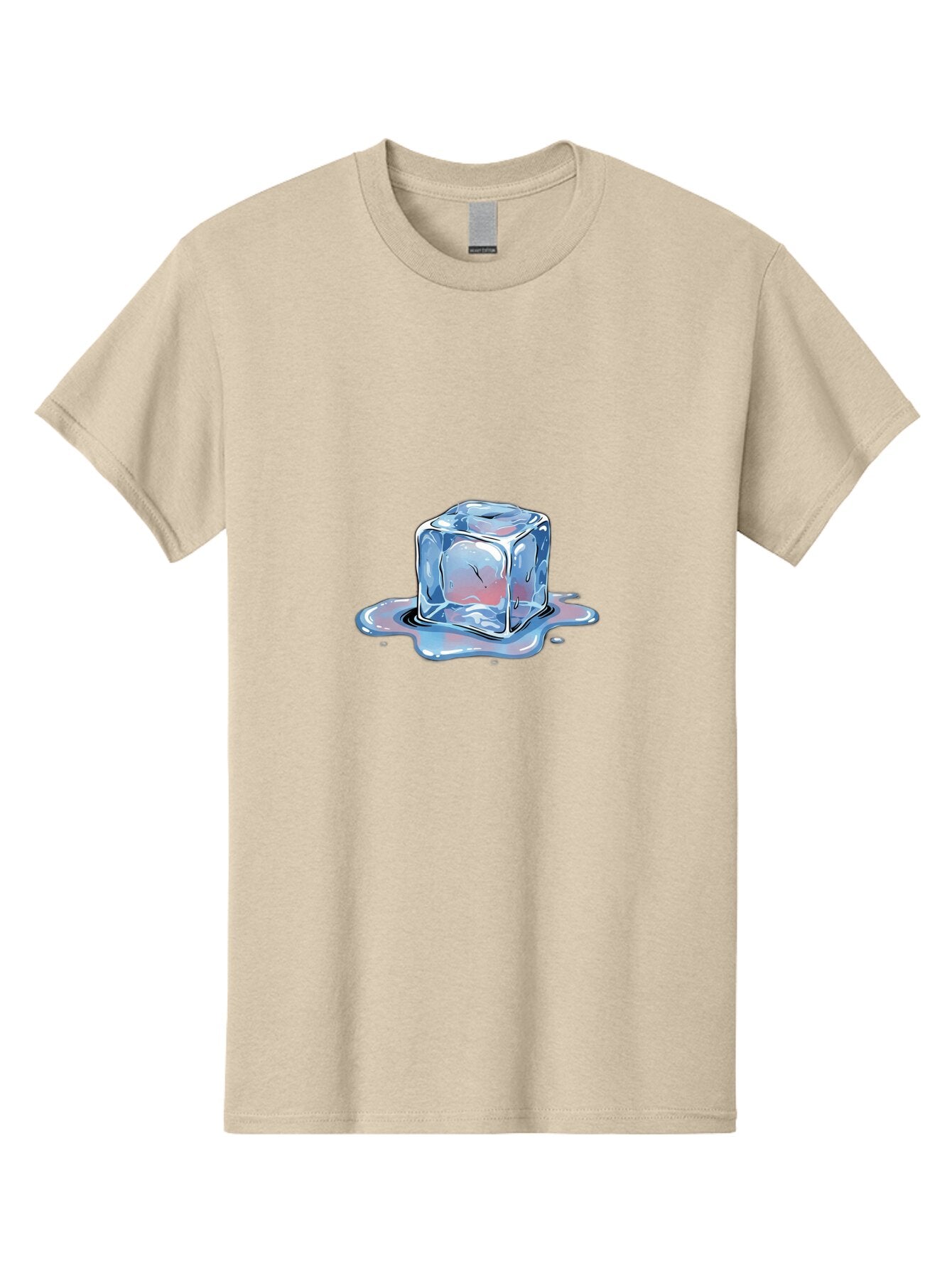 Melting-Ice-Cube-3 Men'S Graphic Tee, 100% Cotton, Comfortable Casual Summer Wear, Machine Washable, Vintage Camera, Old Camera, Antique Camera, Black Camera, Classic Photography, Photography Equipment, Nostalgic Device, Film Camera, Bar137 1