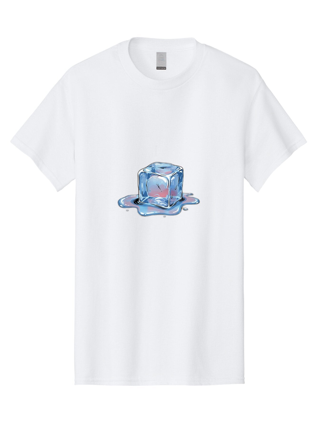 Melting-Ice-Cube-3 Men'S Graphic Tee, 100% Cotton, Comfortable Casual Summer Wear, Machine Washable, Vintage Camera, Old Camera, Antique Camera, Black Camera, Classic Photography, Photography Equipment, Nostalgic Device, Film Camera, Bar137 4
