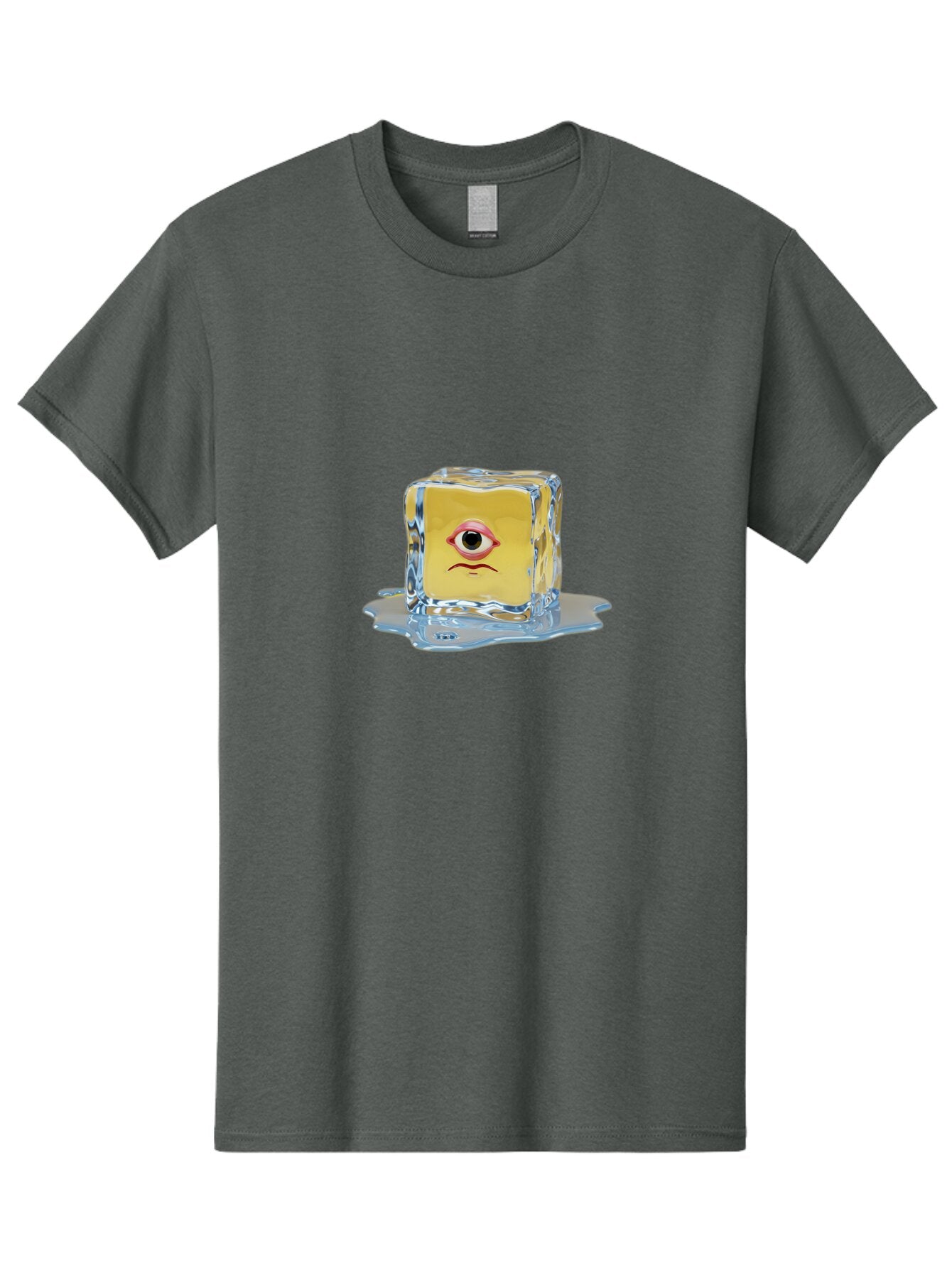Melting-Ice-Cube-With-Eye Men'S Graphic Tee, 100% Cotton, Comfortable Casual Summer Wear, Machine Washable, Vintage Camera, Old Camera, Antique Camera, Black Camera, Classic Photography, Photography Equipment, Nostalgic Device, Film Camera, Bar138 4