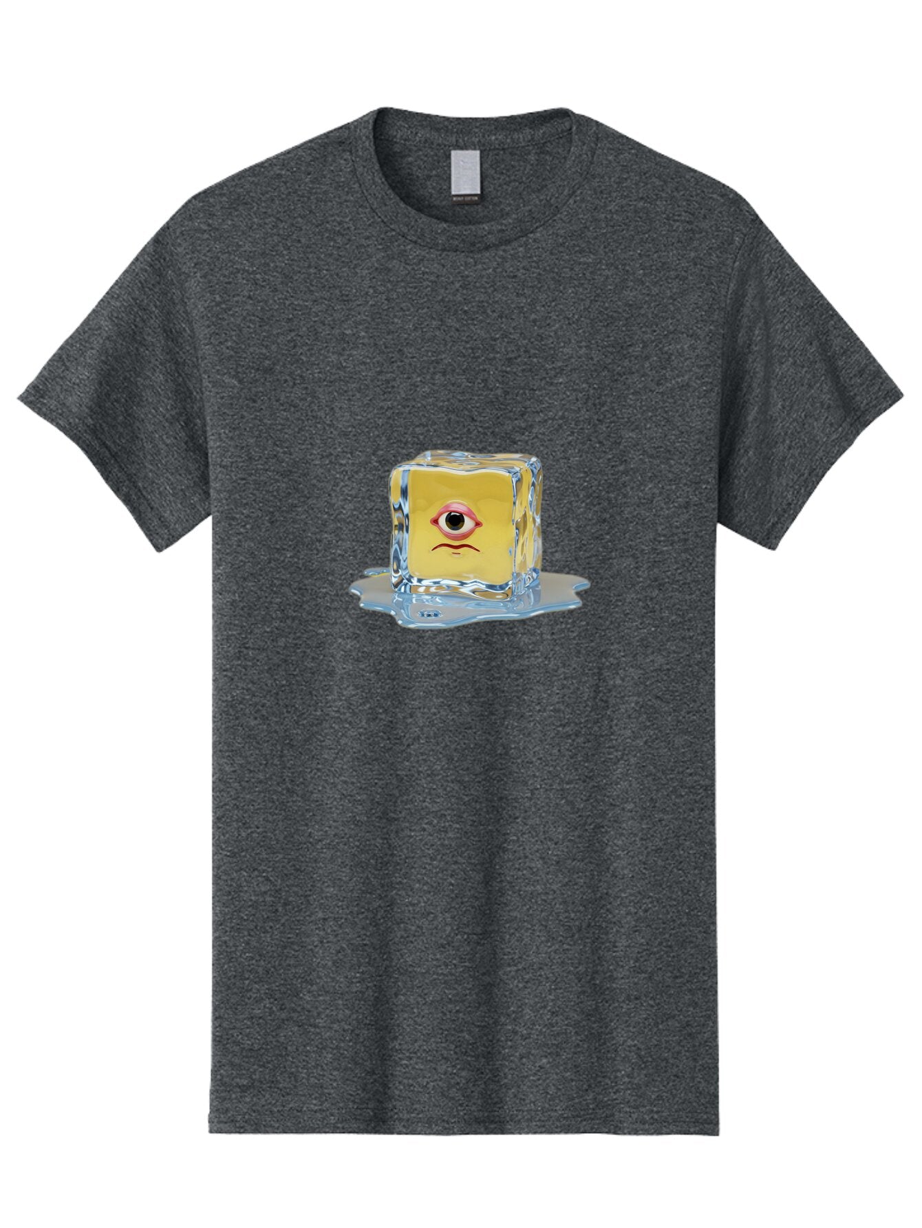 Melting-Ice-Cube-With-Eye Men'S Graphic Tee, 100% Cotton, Comfortable Casual Summer Wear, Machine Washable, Vintage Camera, Old Camera, Antique Camera, Black Camera, Classic Photography, Photography Equipment, Nostalgic Device, Film Camera, Bar138 13