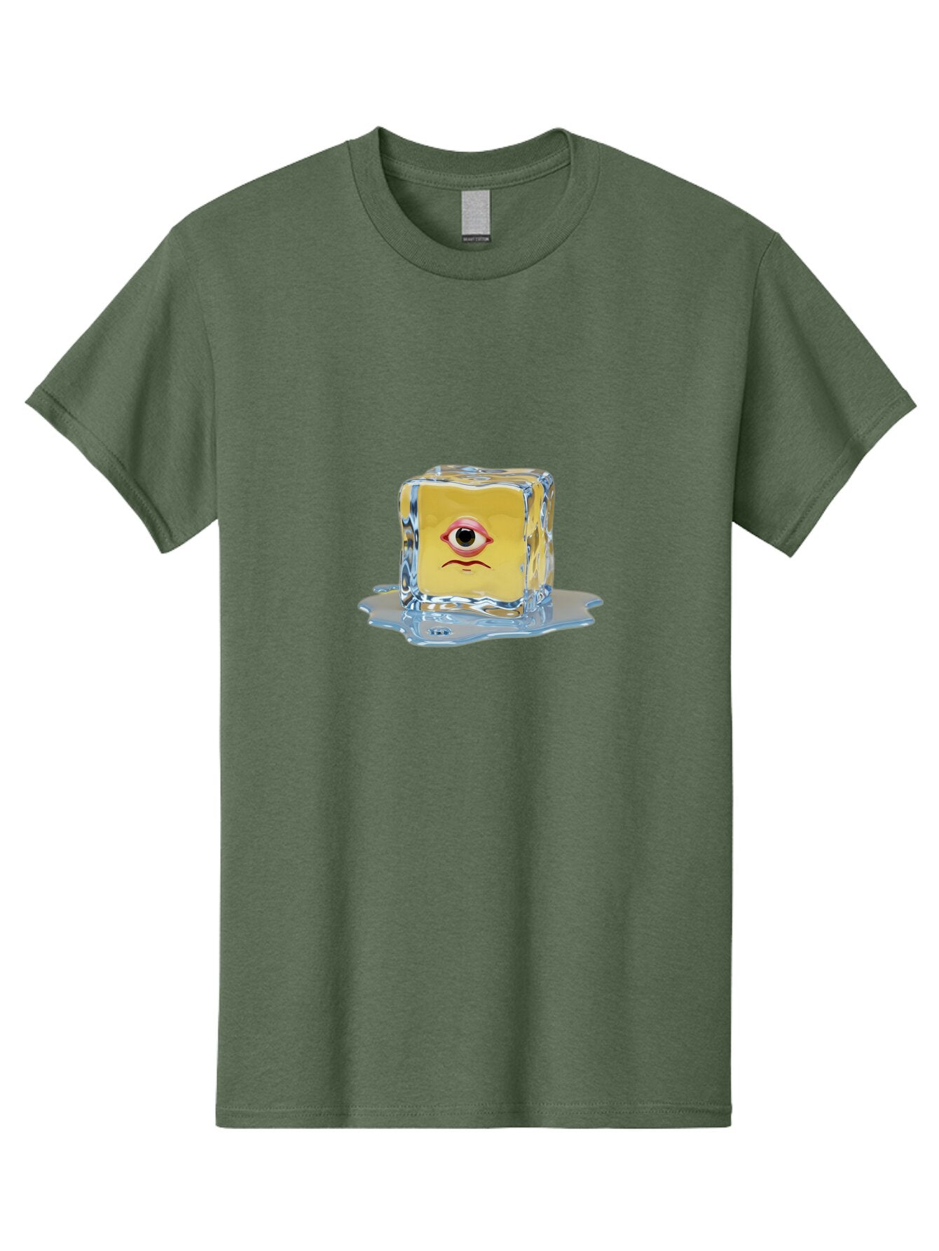 Melting-Ice-Cube-With-Eye Men'S Graphic Tee, 100% Cotton, Comfortable Casual Summer Wear, Machine Washable, Vintage Camera, Old Camera, Antique Camera, Black Camera, Classic Photography, Photography Equipment, Nostalgic Device, Film Camera, Bar138 15