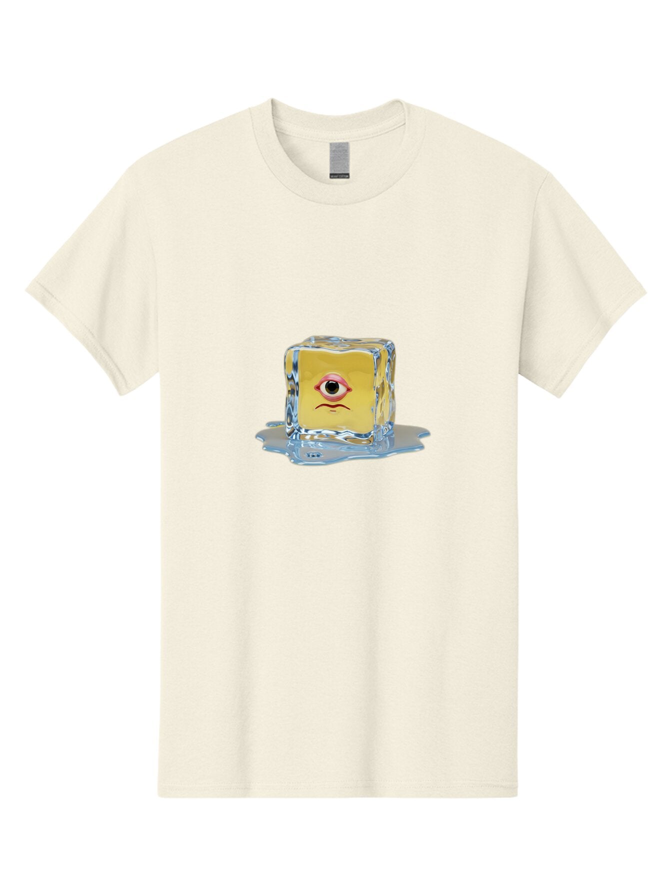 Melting-Ice-Cube-With-Eye Men'S Graphic Tee, 100% Cotton, Comfortable Casual Summer Wear, Machine Washable, Vintage Camera, Old Camera, Antique Camera, Black Camera, Classic Photography, Photography Equipment, Nostalgic Device, Film Camera, Bar138 6